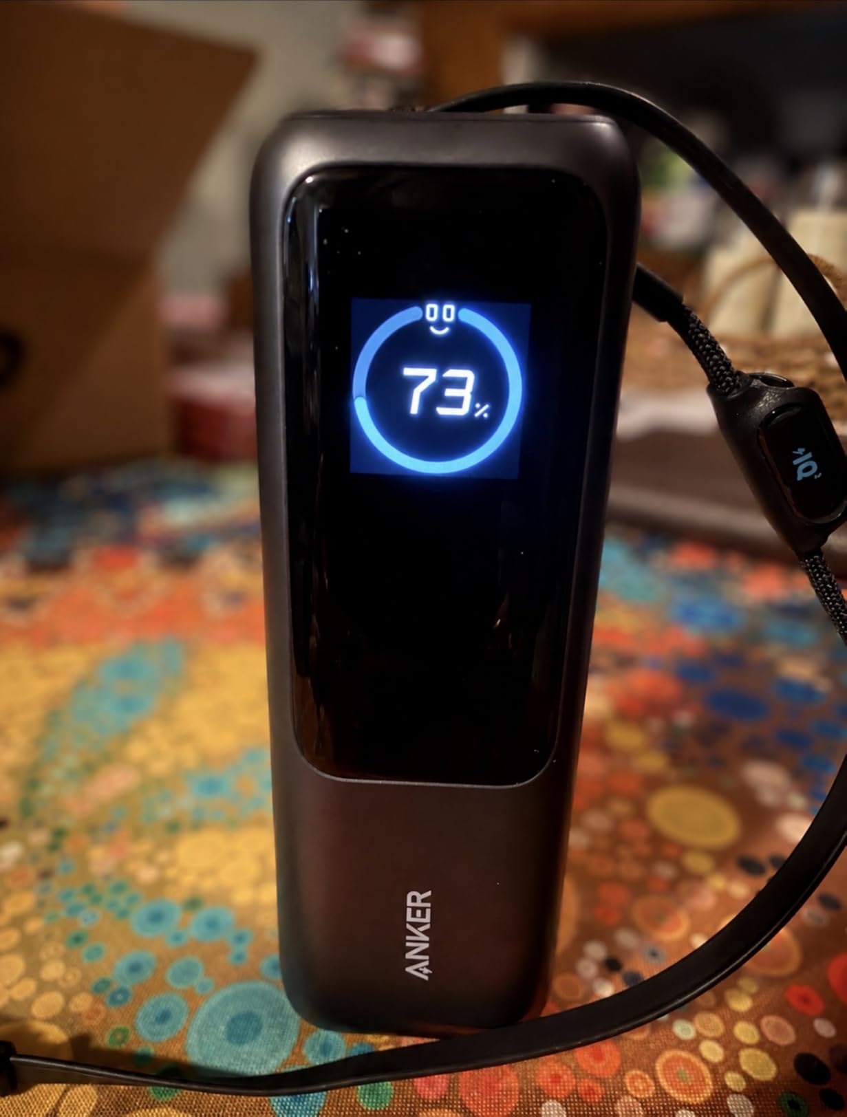 Anker Laptop Power Bank, 25,000mAh Travel Essential with 165W Total Output | 3 USB-C Ports with 100W Max Each, Built-In Retractable Cables, Flight-Ready, for iPhone 17 Series ,MacBook, and More customer photo 2