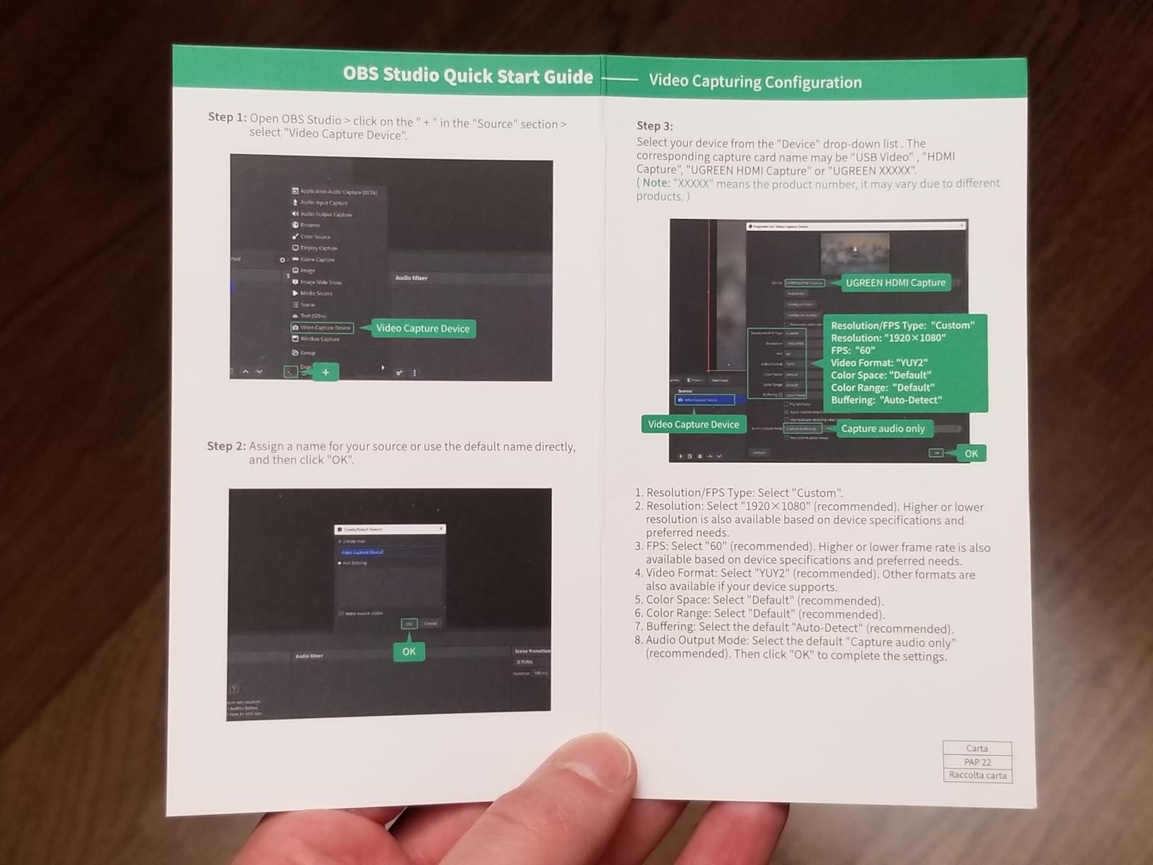 UGREEN 4K@30Hz Loop Out HDMI Capture Card for 2K 30FPS 1080P 60FPS USB 3.0 customer photo 2