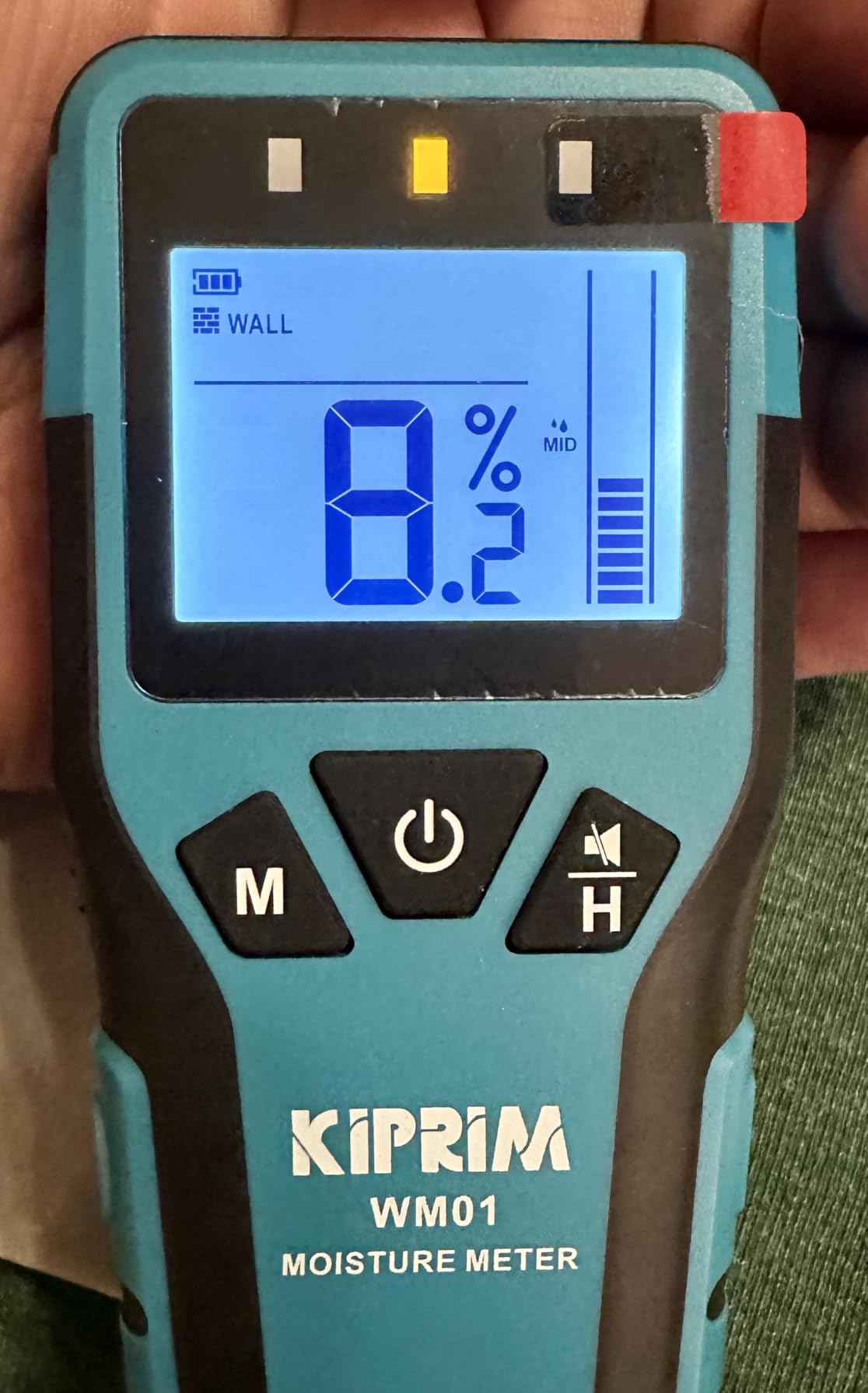 Kiprim WM01 Non-Destructive Pinless Moisture Tester for Wood, Floors, Walls customer photo 1