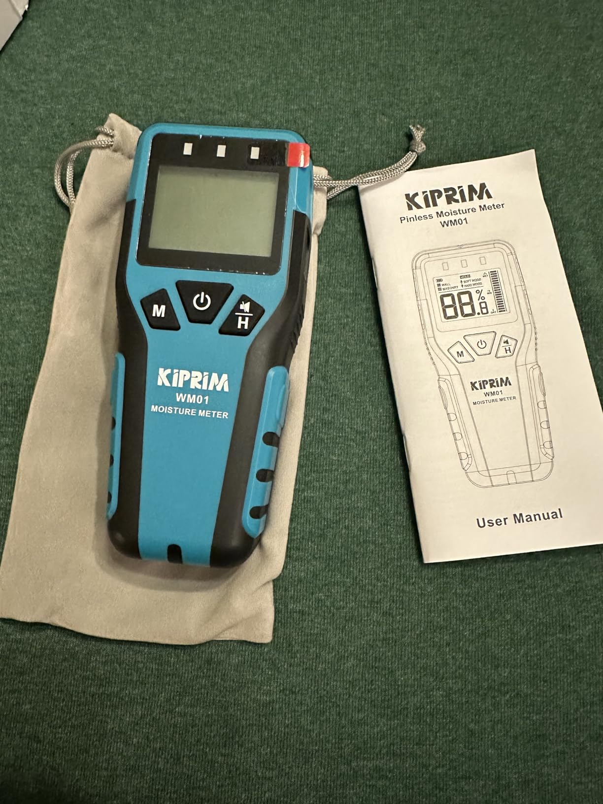 Kiprim WM01 Non-Destructive Pinless Moisture Tester for Wood, Floors, Walls customer photo 2