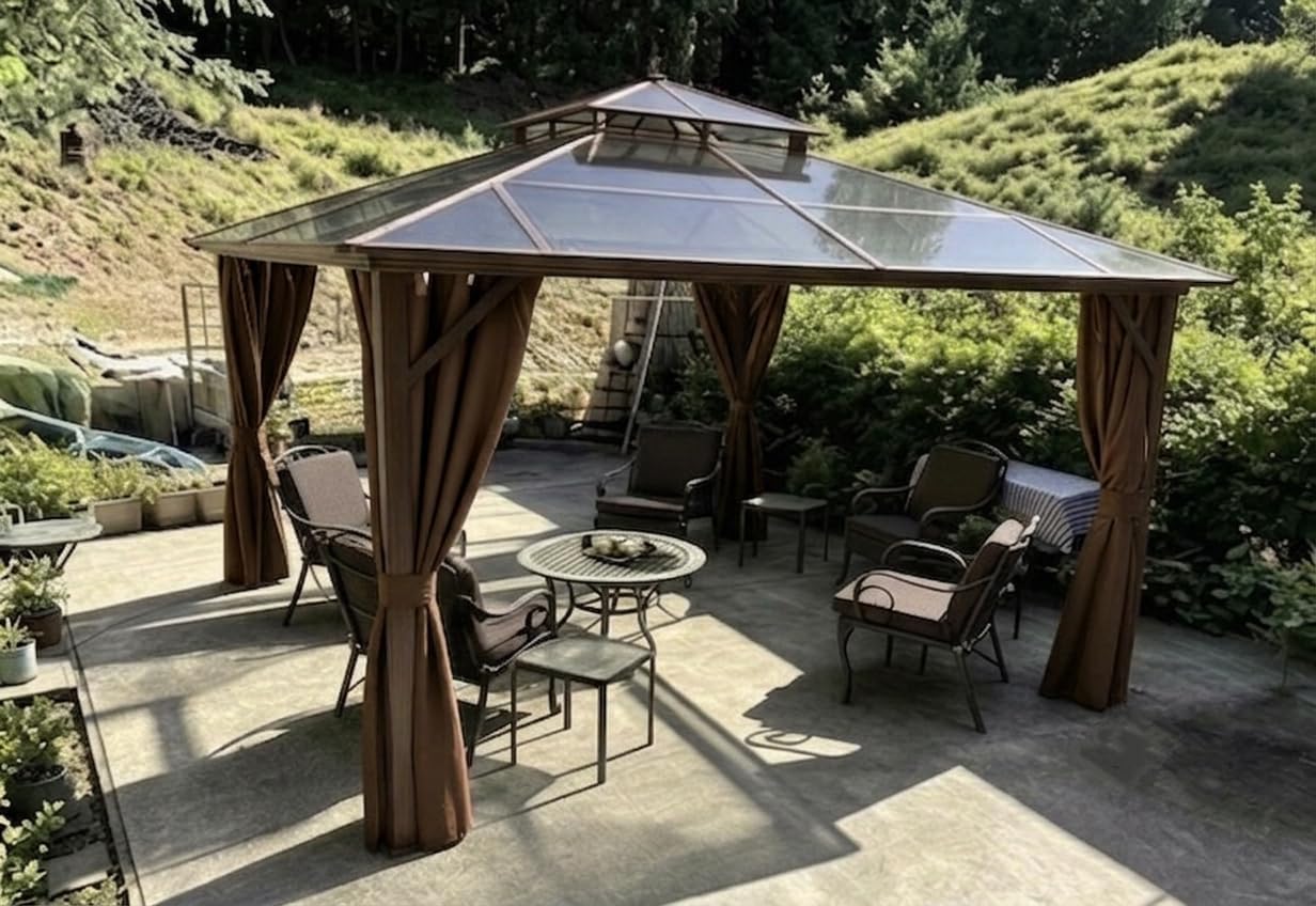 AirWire 10'x12' Hardtop Aluminum Gazebo Dark Gray customer photo 1
