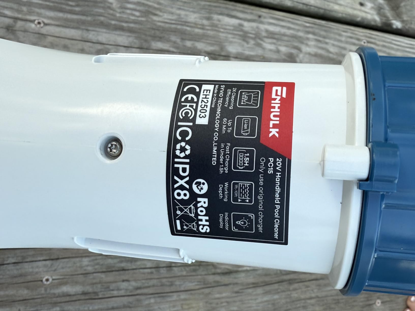 Enhulk PC15 Pool Vacuum, Upgraded 13.4