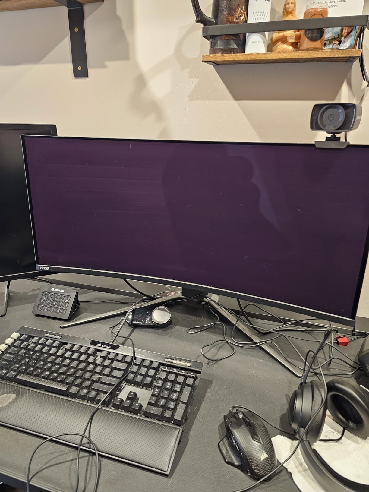 msi MPG 491CQPX QD-OLED 49-inch QD-OLED 5120 x 1440 (DQHD) Computer Monitor, 240Hz, G-SYNC Compatible, HDMI, Display Port, VGA Port, VESA Mountable, Tilt, Height Adjustable, Speaker, 0.03ms, Black customer photo 1