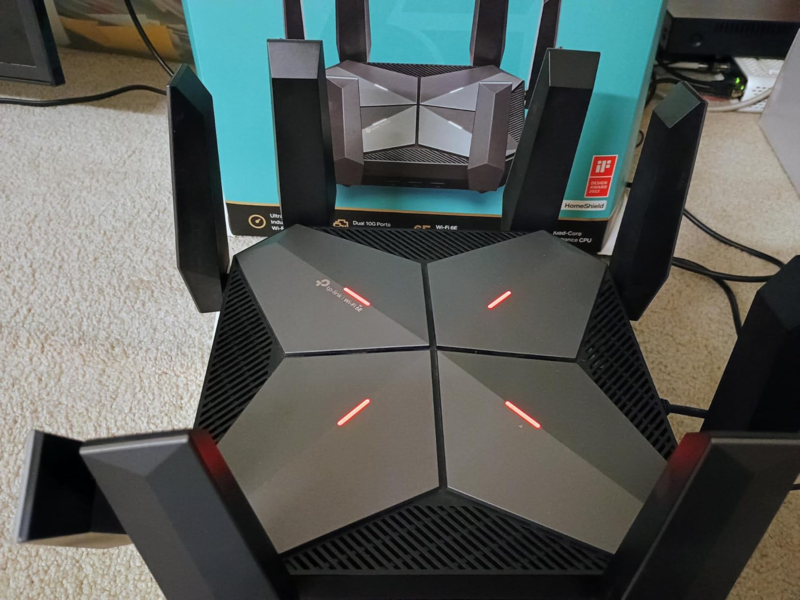 TP-Link Tri-Band AXE5400 Wi-Fi 6E Gaming Router 6-Stream, Archer GXE75 customer photo 1