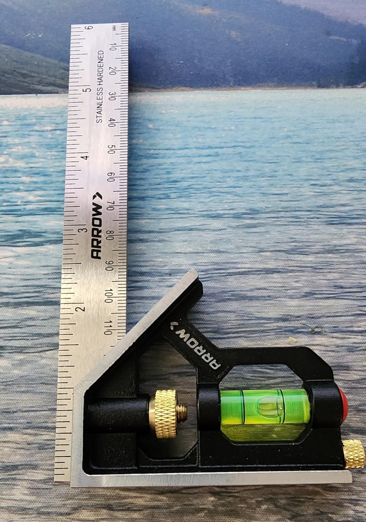 Arrow Combination Square, 6-Inch Combo Square with Bubble Level customer photo 1