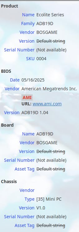 BOSGAME E4 Air Mini PC, AMD Ryzen 5 3500U 8GB DDR4 256GB SATA SSD customer photo 1