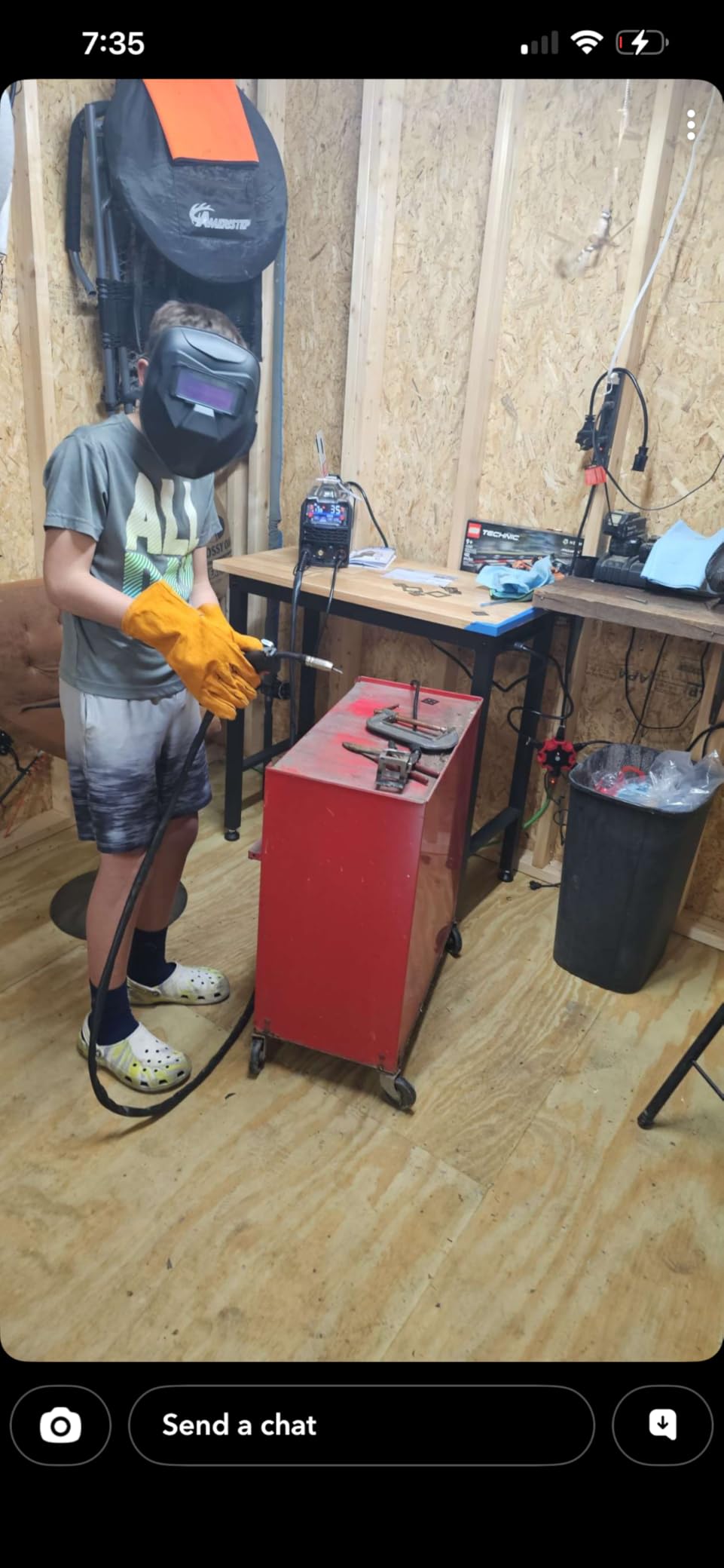 ANDELI 110V/220V MIG Welder 135A ,PULSE Flux Core/Lift TIG/Stick 4-in-1 customer photo 2
