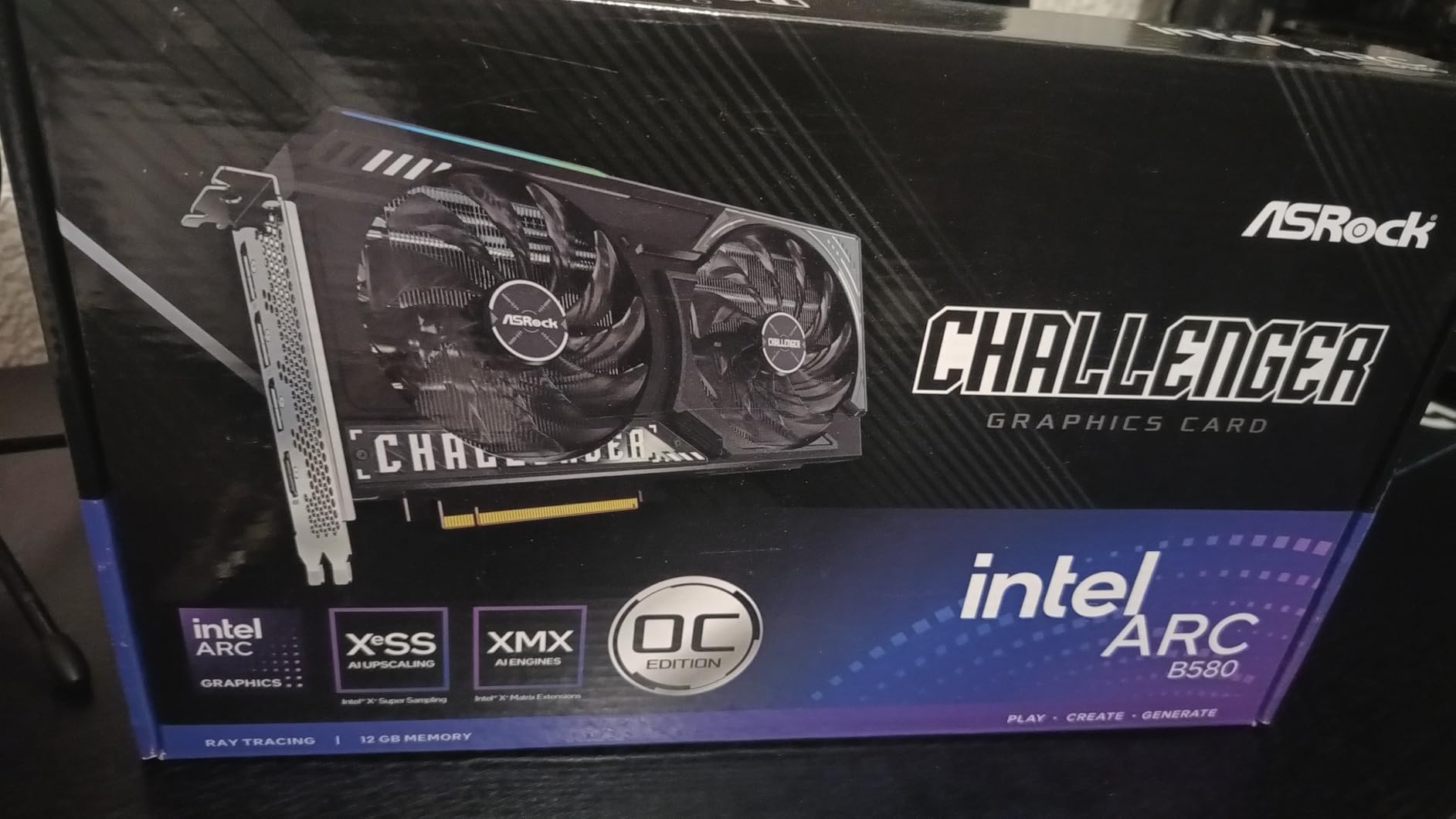 ASRock Intel Arc B580 Challenger 12GB OC Graphics Card customer photo 1