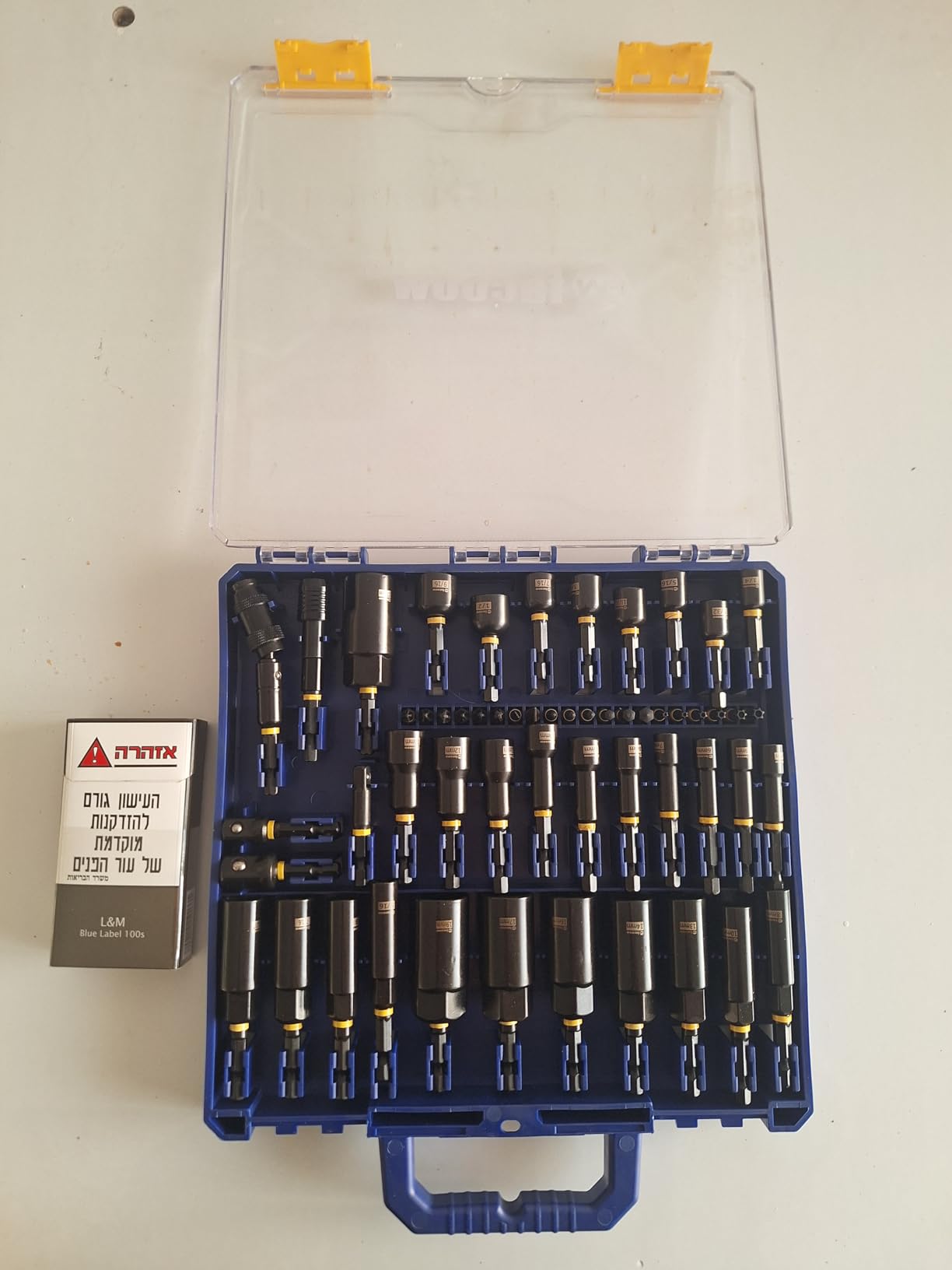 Facoow 55PCS Impact Nut Driver Set, Magnetic SAE/Metric Deep Nut Drivers, Quick-Release CNC Machined Cr-V Nut Driver Set for Impact Drill, S2 Bits, Socket Adapters, Wing Nut Driver, for Auto/DIY customer photo 2