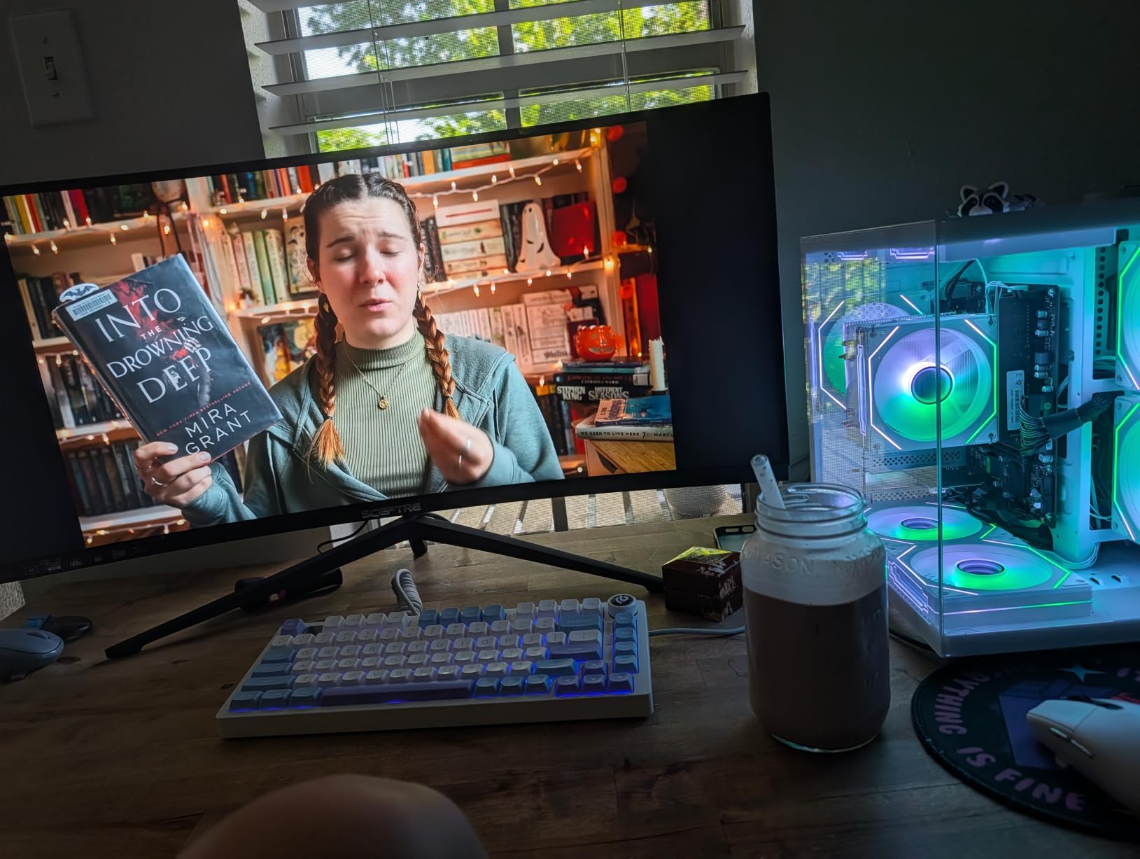 LXZ Gaming PC Desktop Computer, AMD Ryzen 5 5600GT, 16GB DDR4, 1TB NVME SSD, Prebuilt Tower PC with Integrated Graphics, WiFi, RGB Cooling Fans, for Home Office and Student, White Tempered Glass Case | 16GB DDR4, 1TB NVME SSD, Integrated Graphics, WiFi6, 7 ARGB Fans, for Home Office Student customer photo 1