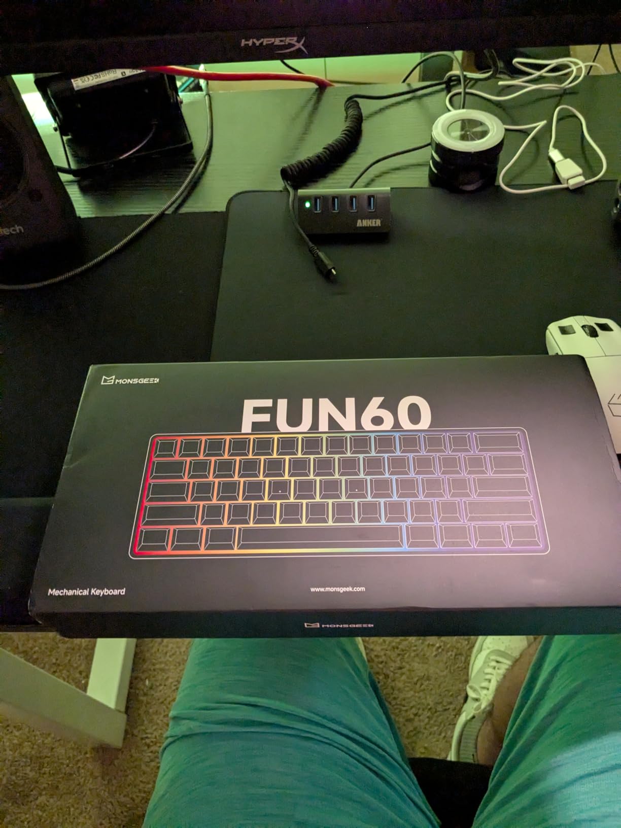 MONSGEEK FUN60 Pro Rapid Trigger Gaming Keyboard 16k Scan Rate SP Magnetic Switch HE Keyboard Wired 60% Black Shine-Through (Glare Magnetic Switch) customer photo 1