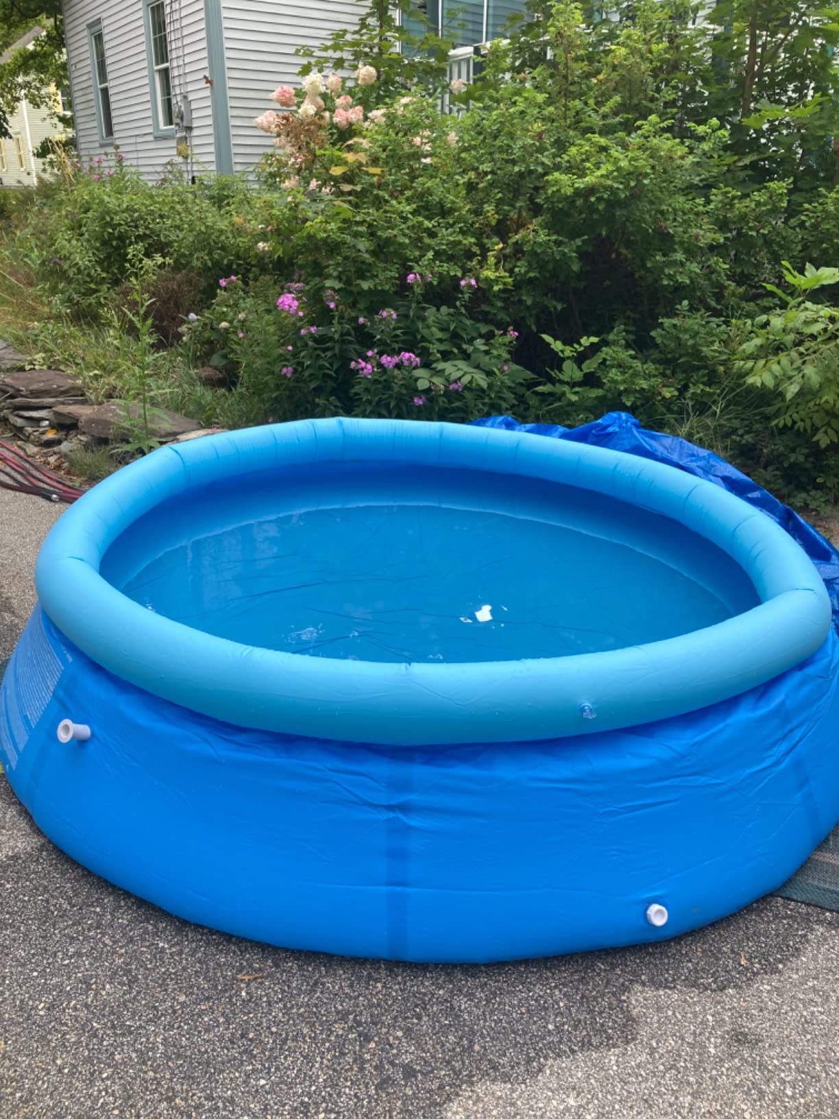 DIMAR GARDEN 10ft x 30in Inflatable Swimming Pool, Outdoor Round Top Ring Above Ground Pools customer photo 2
