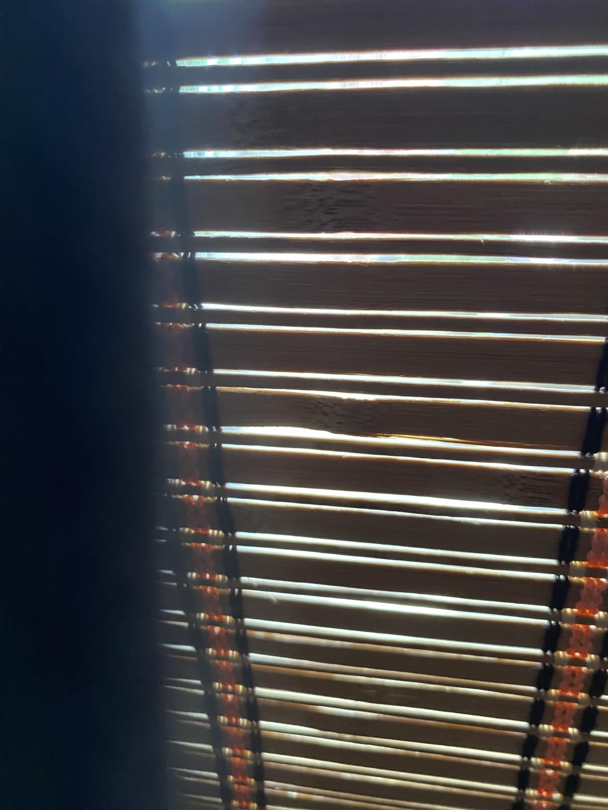 36x72 Inch Bamboo Blinds for Interior Windows, UV Protection Roman Bamboo Curtains, Light Filtering & Easy to Install Roller Shades Window Shades for Patio Indoor Outdoor, Carbonized customer photo 2