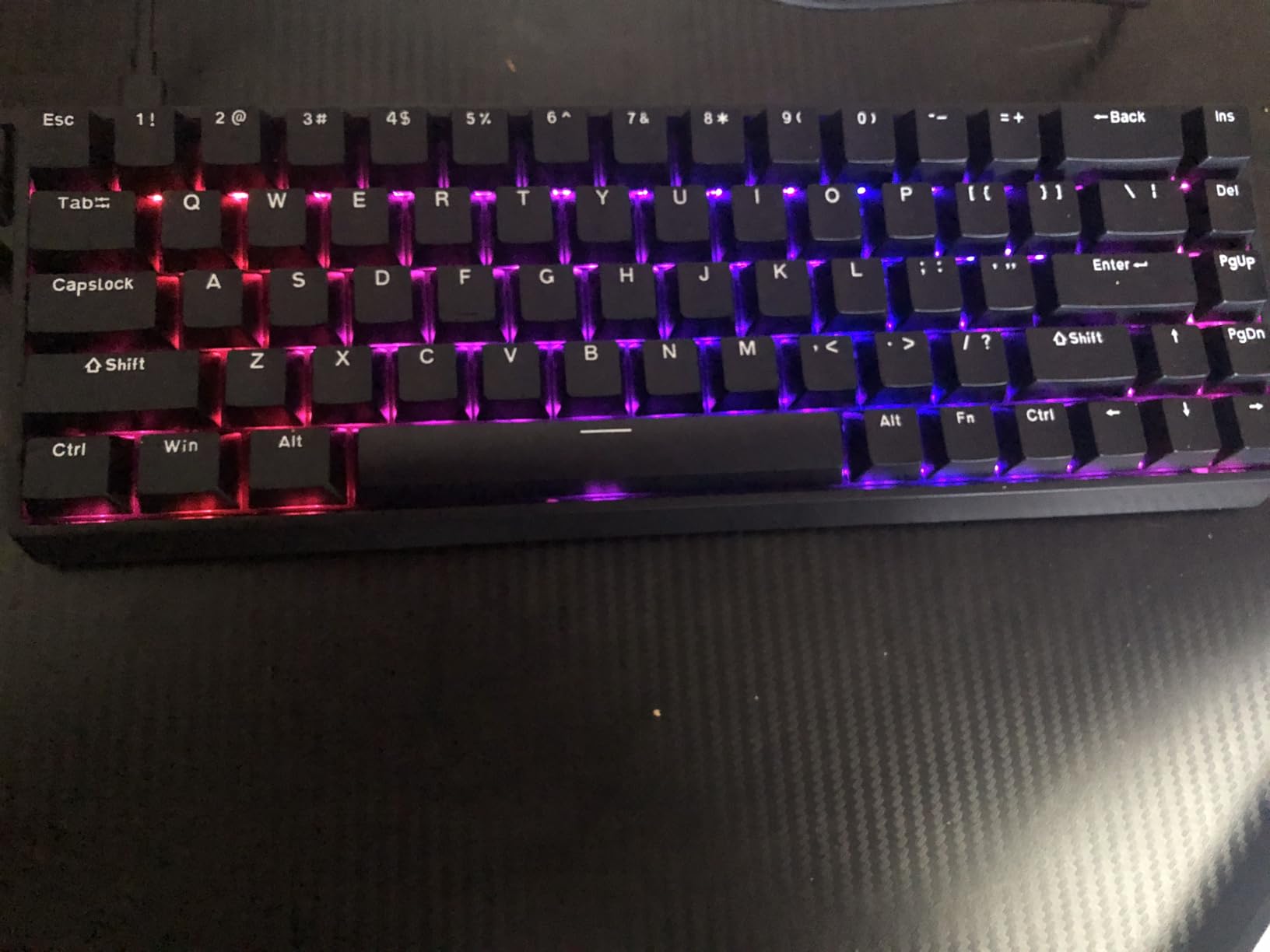 AULA WIN68 HE Mechanical Gaming Keyboard 60%, Hall Effect Magnetic Switch, Fast Trigger Mode Adjustable Actuation, 8000Hz Polling Rate, RGB Backlit, Wired Black Keyboard for Laptop/PC Gamer customer photo 2
