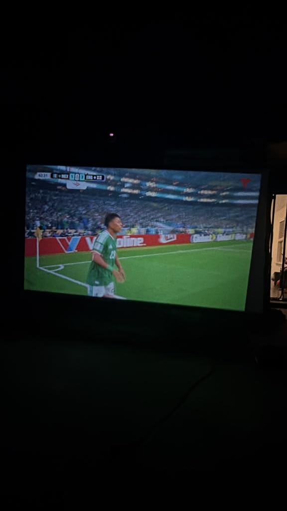 STWUI Outdoor Projector Screen with Stand - 120 Inch Portable Projector Screen Indoor and Outdoor Projector Screens 16:9 4K HD Wrinkle Free Lightweight Movie Screen with Carry Bag,Enioy Movie Nights customer photo 2
