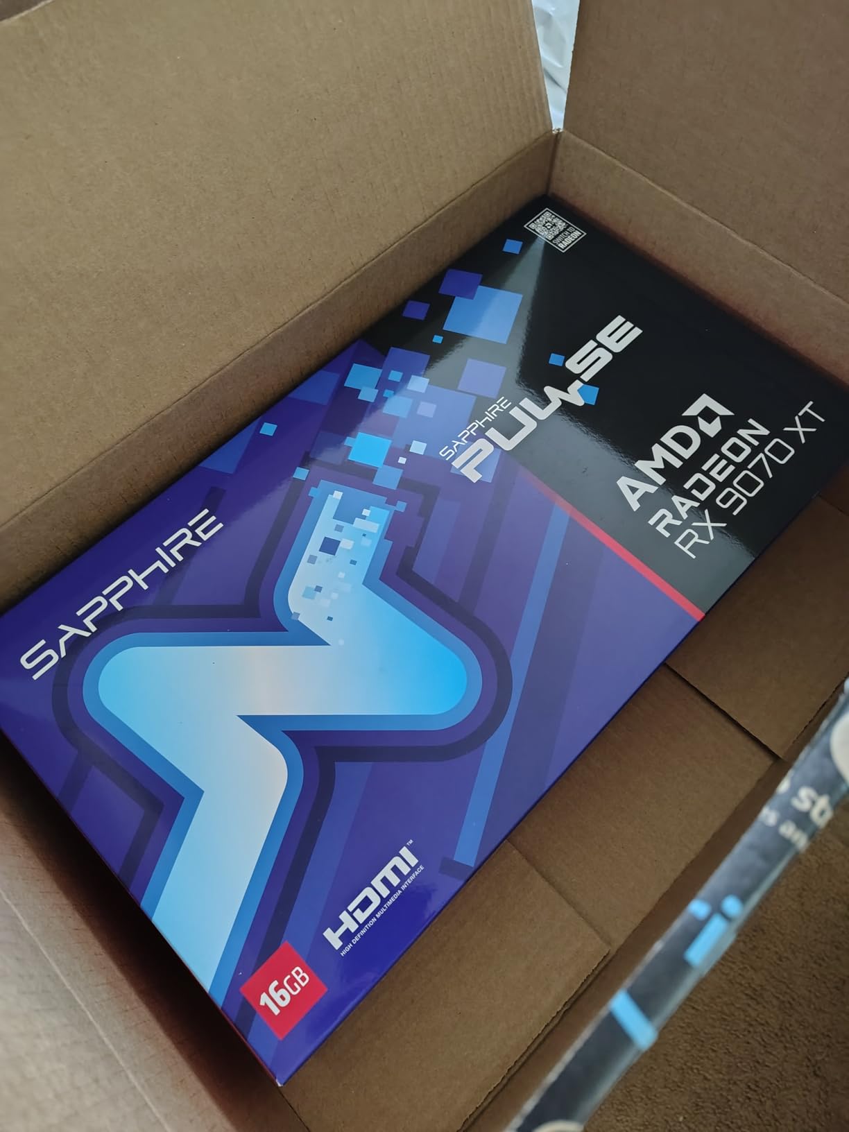 Sapphire 11348-03-20G Pulse AMD Radeon™ RX 9070 XT Gaming Graphics Card with 16GB GDDR6, AMD RDNA 4 customer photo 2