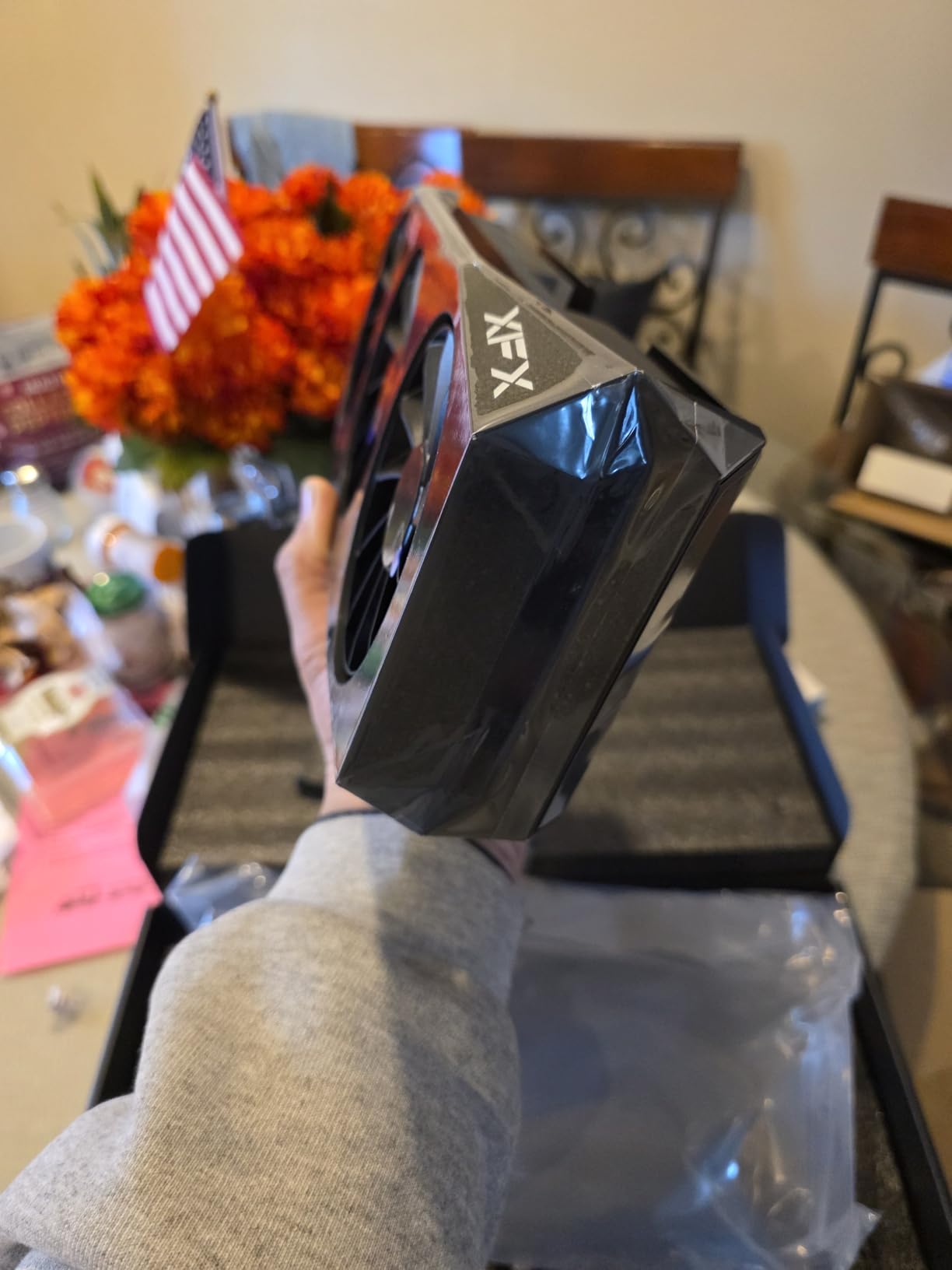 XFX Mercury AMD Radeon RX 9070 XT OC Gaming Edition with RGB 16GB GDDR6 HDMI 3xDP, AMD RDNA 4 RX-97TRGBBB9 customer photo 1