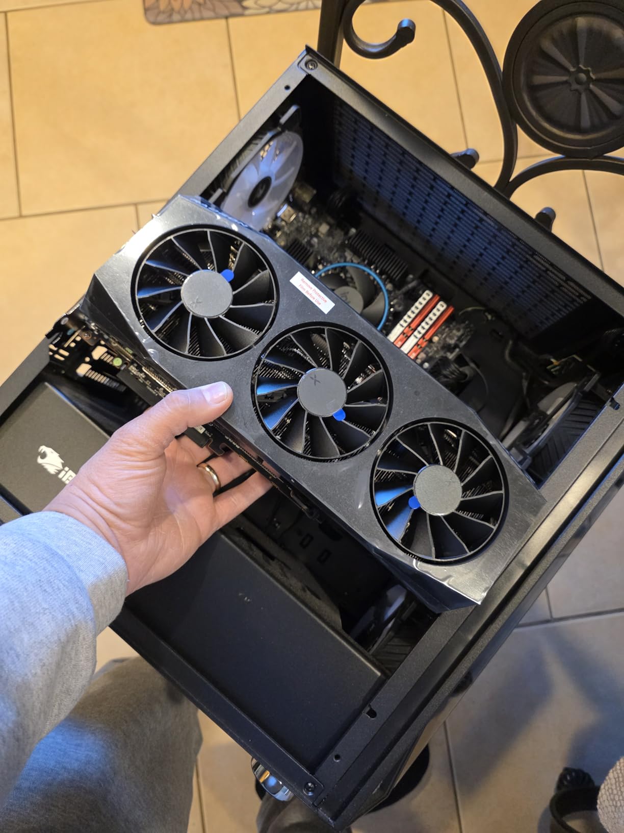 XFX Mercury AMD Radeon RX 9070 XT OC Gaming Edition with RGB 16GB GDDR6 HDMI 3xDP, AMD RDNA 4 RX-97TRGBBB9 customer photo 2