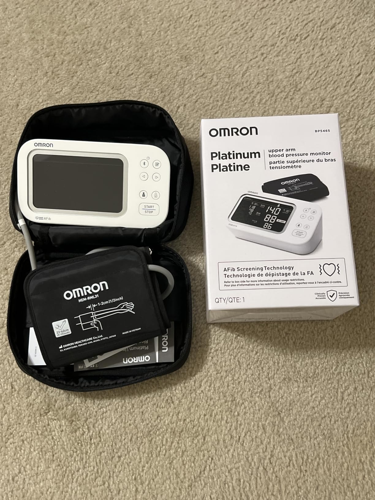 OMRON Platinum Blood Pressure Monitor & Upper Arm Blood Pressure Cuff | For Home Use - #1 Doctor & Pharmacist Recommended Brand - Clinically Validated - AFib Detection - Connect App customer photo 2