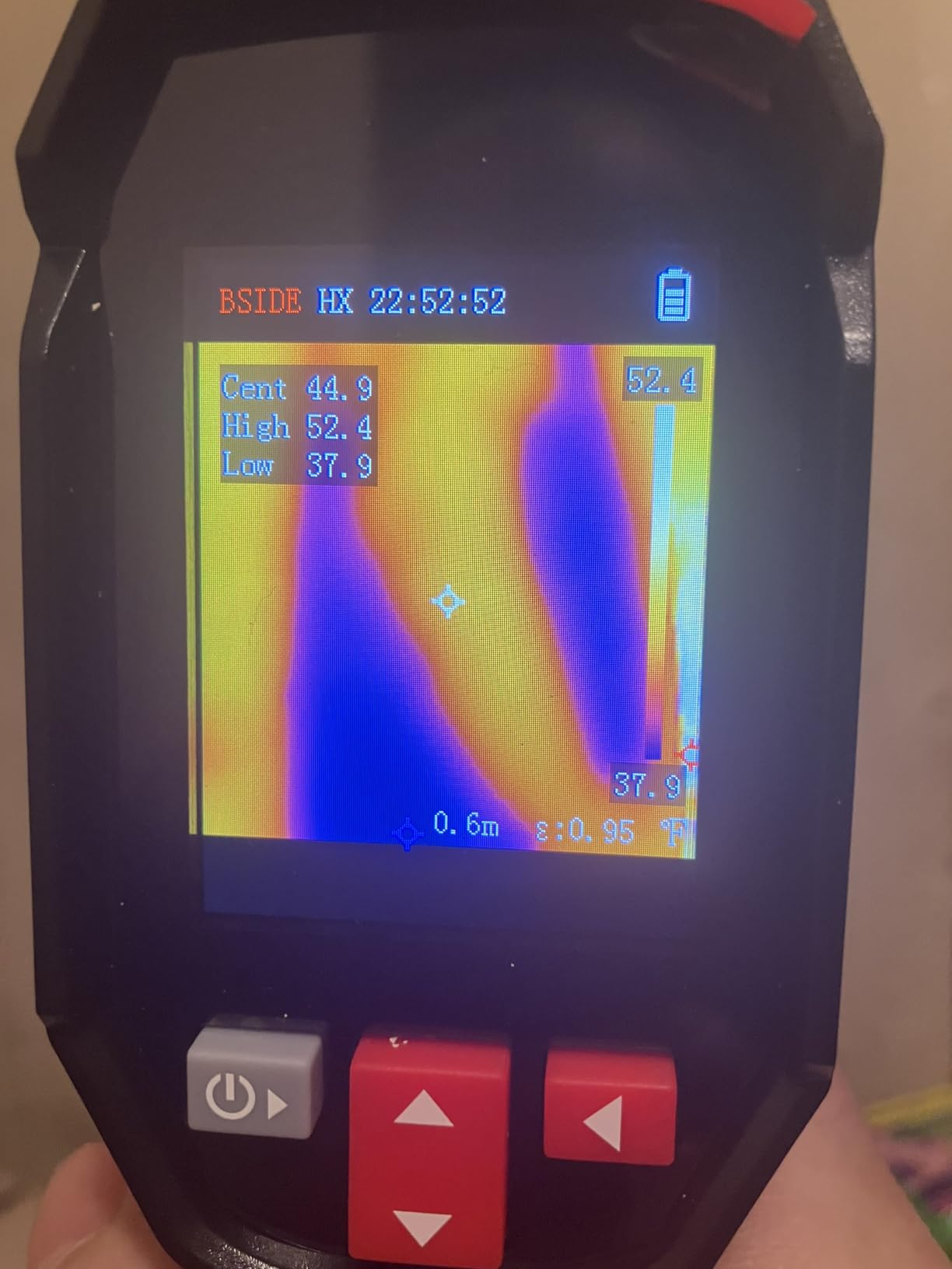 BSIDE Thermal Imaging Camera 240 x 240 Resolution Handheld Infrared IR Camera, 15 Thermal Palettes with 320 x 240 Full-Viewing TFT Display for Home Inspection HVAC Heat Pump Circuit Break, -4℉~1022℉ customer photo 1