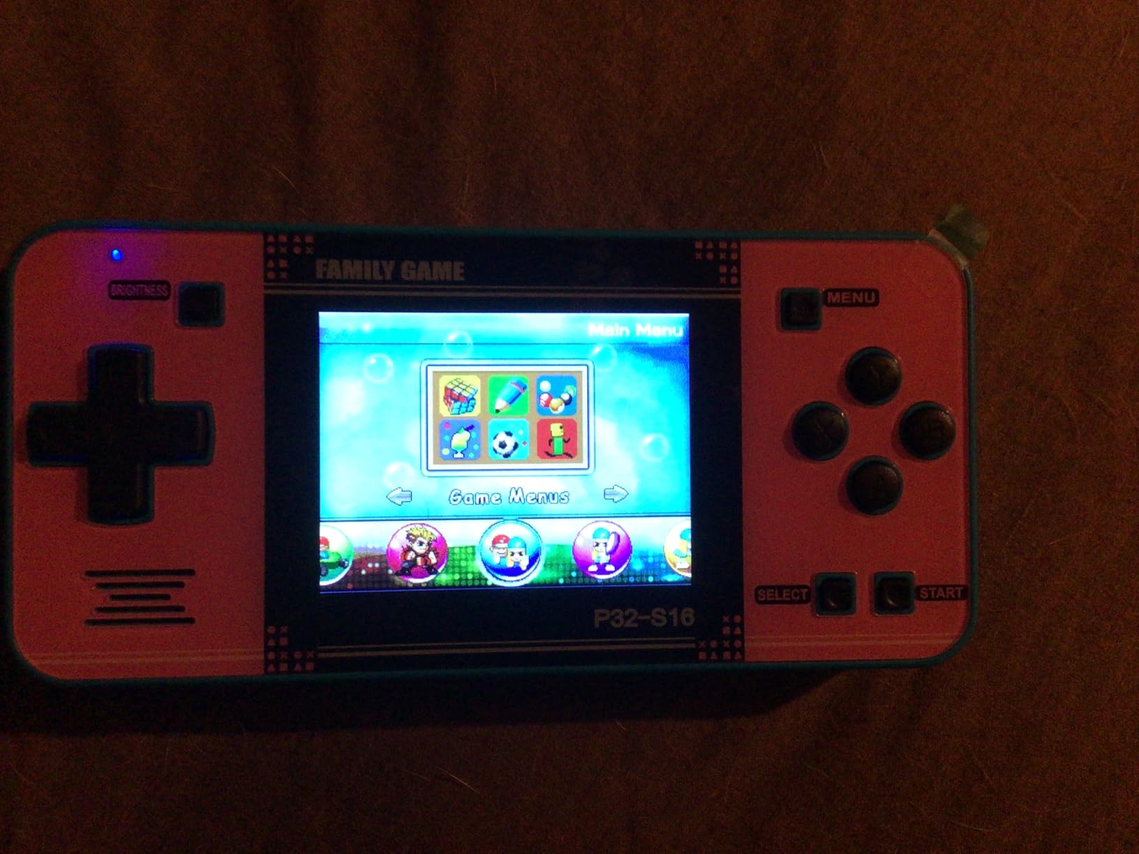 Handheld Game for Kids ,Built-in 220 32-bit Video Games, 3.0” IPS Screen, Rechargeable Portable Game , Travel Mini Arcade Electronic Toys Gift for Boys and Girls (Pink+Blue) customer photo 1