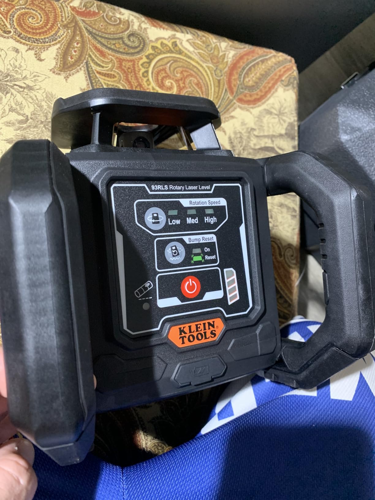 Klein Tools 93RLS Green Self-Leveling Rotary Laser Level Kit, 1150-Foot customer photo 1