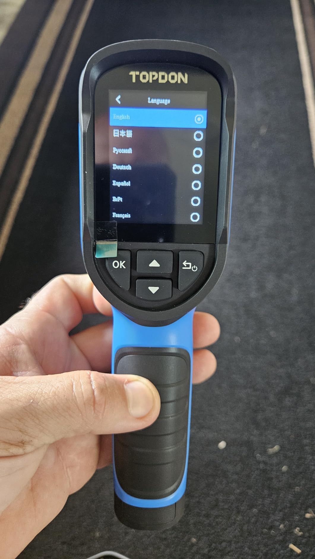 TOPDON TC004 Mini Thermal Imaging Camera, 240 x 240 TISR Resolution | 15H Battery Life, 25Hz Handheld Infrared Camera with High/Low Temp Alerts, Auto Shutdown, 128 x 128 IR Resolution, Blue customer photo 1