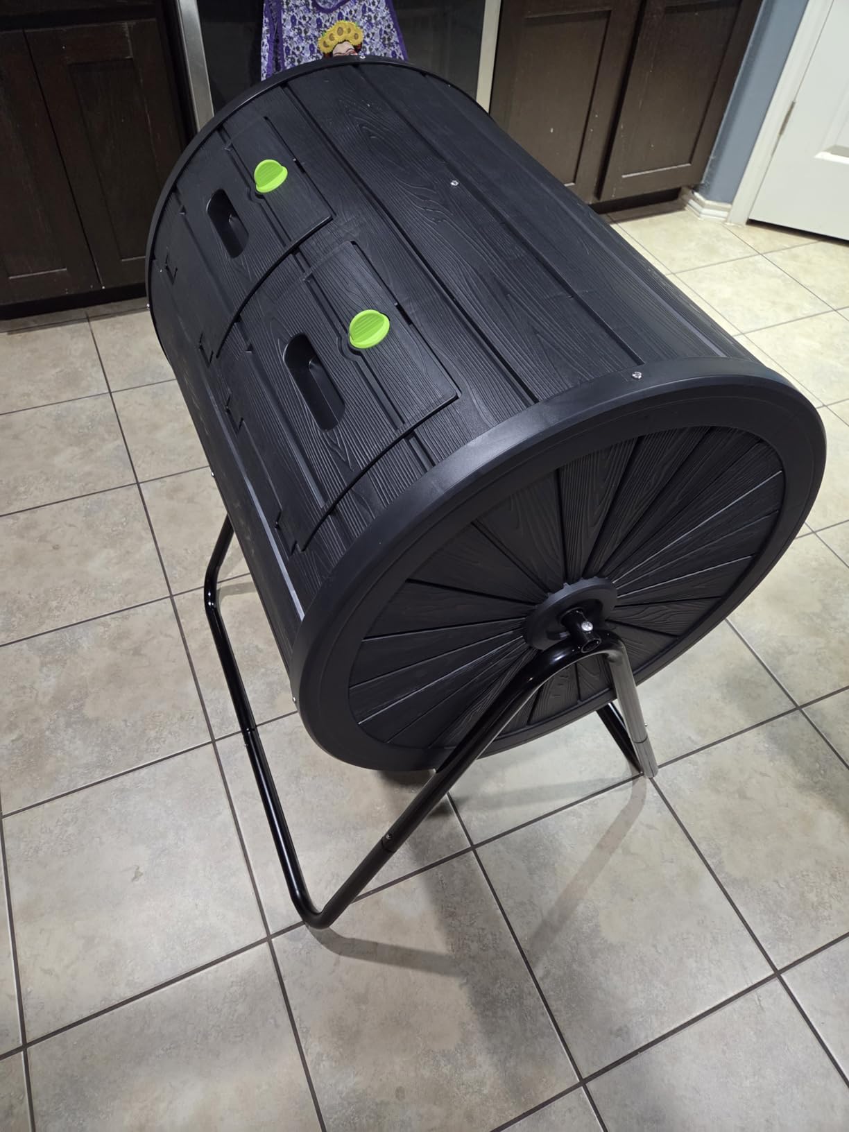 PatioZen Compost Bin 43 Gallon Outdoor, Black customer photo 2