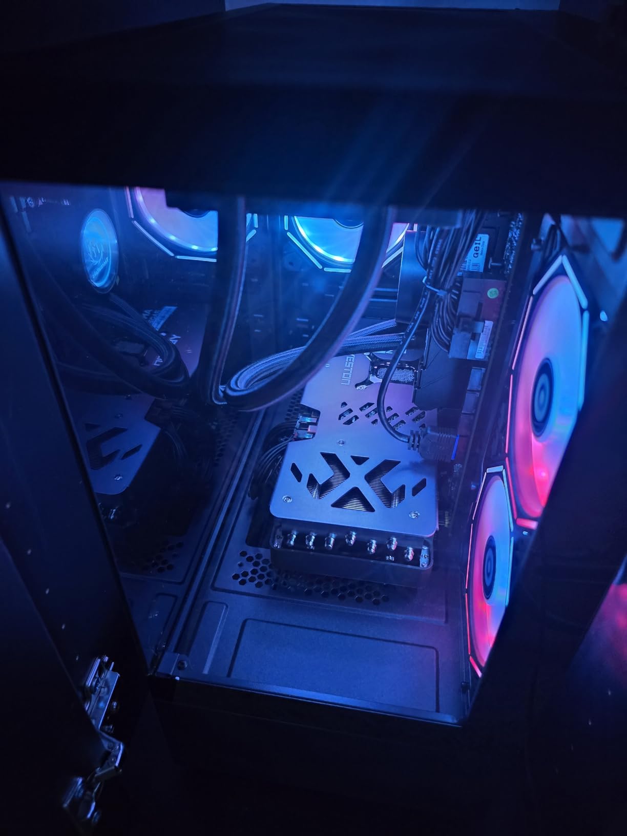 NINGMEI Prebuilt Gaming PC AMD Ryzen 7 5700X RTX 5060 8GB | 32GB DDR4 RAM 1TB Gen4 NVMe M.2 SSD,600W PSU WiFi Ready & Windows 11 Home Gaming Desktop Computer White customer photo 2