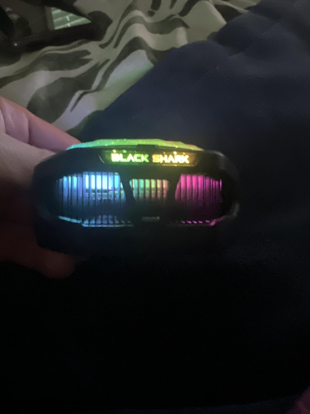 Black Shark Magnetic Phone Cooler 5 Pro - 18 Addressable RGB LEDs, Detachable Grip, APP-Controlled Thermostatic Cooling Fan for iPhone MagSafe/Android/iPad -Gaming/Streaming/Photography customer photo 1