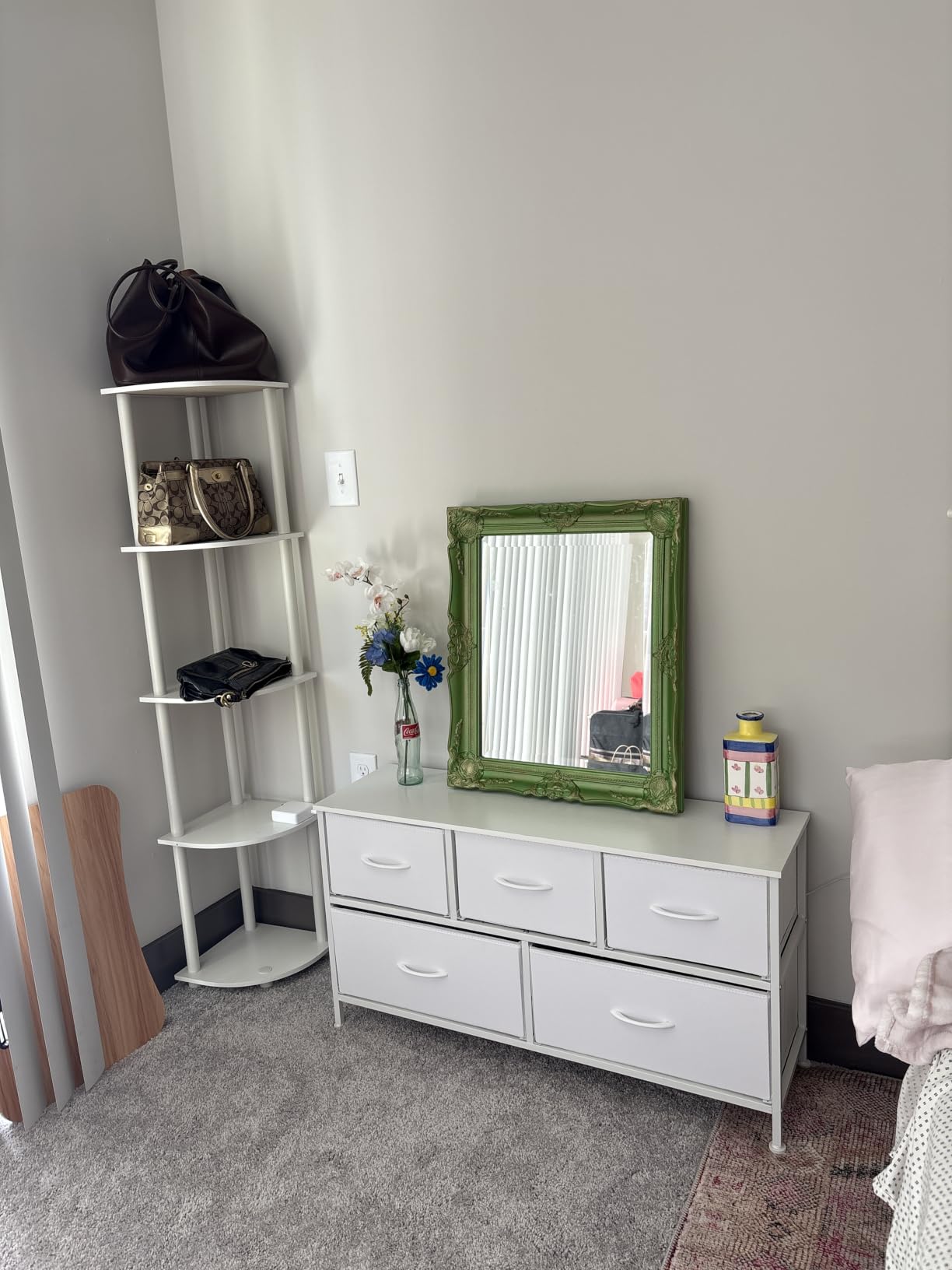 SONGMICS Dresser for Bedroom, Tall Dresser with 4 Fabric Drawers customer photo 2