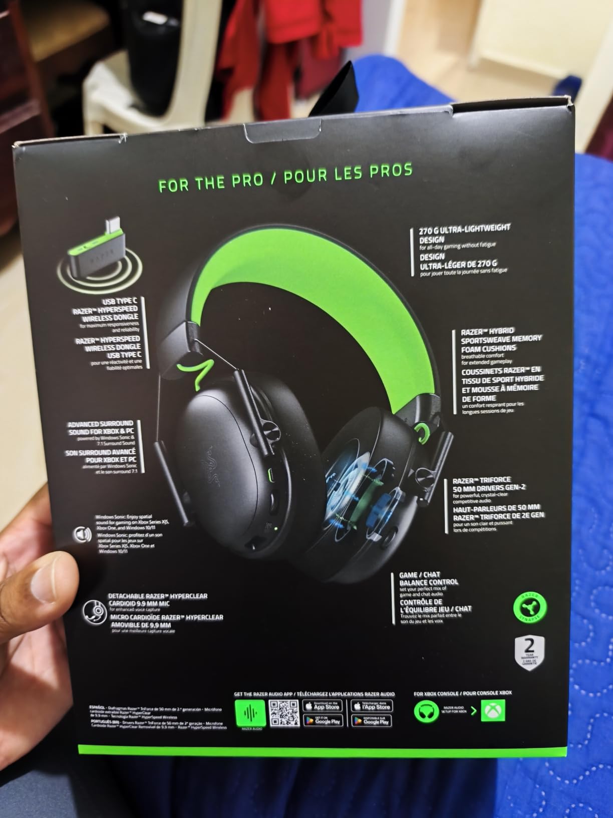Razer BlackShark V3 X HyperSpeed Wireless Xbox Gaming Headset, Black customer photo 1