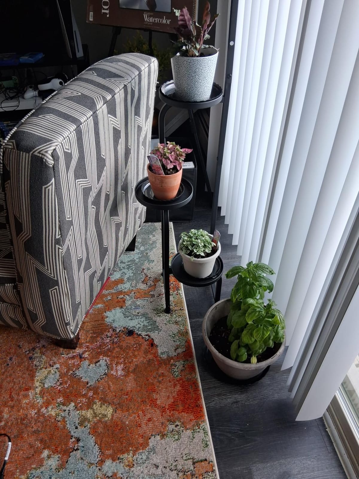 Bamworld Plant Stand with Grow Light Corner Metal Flower Pot Stands customer photo 1
