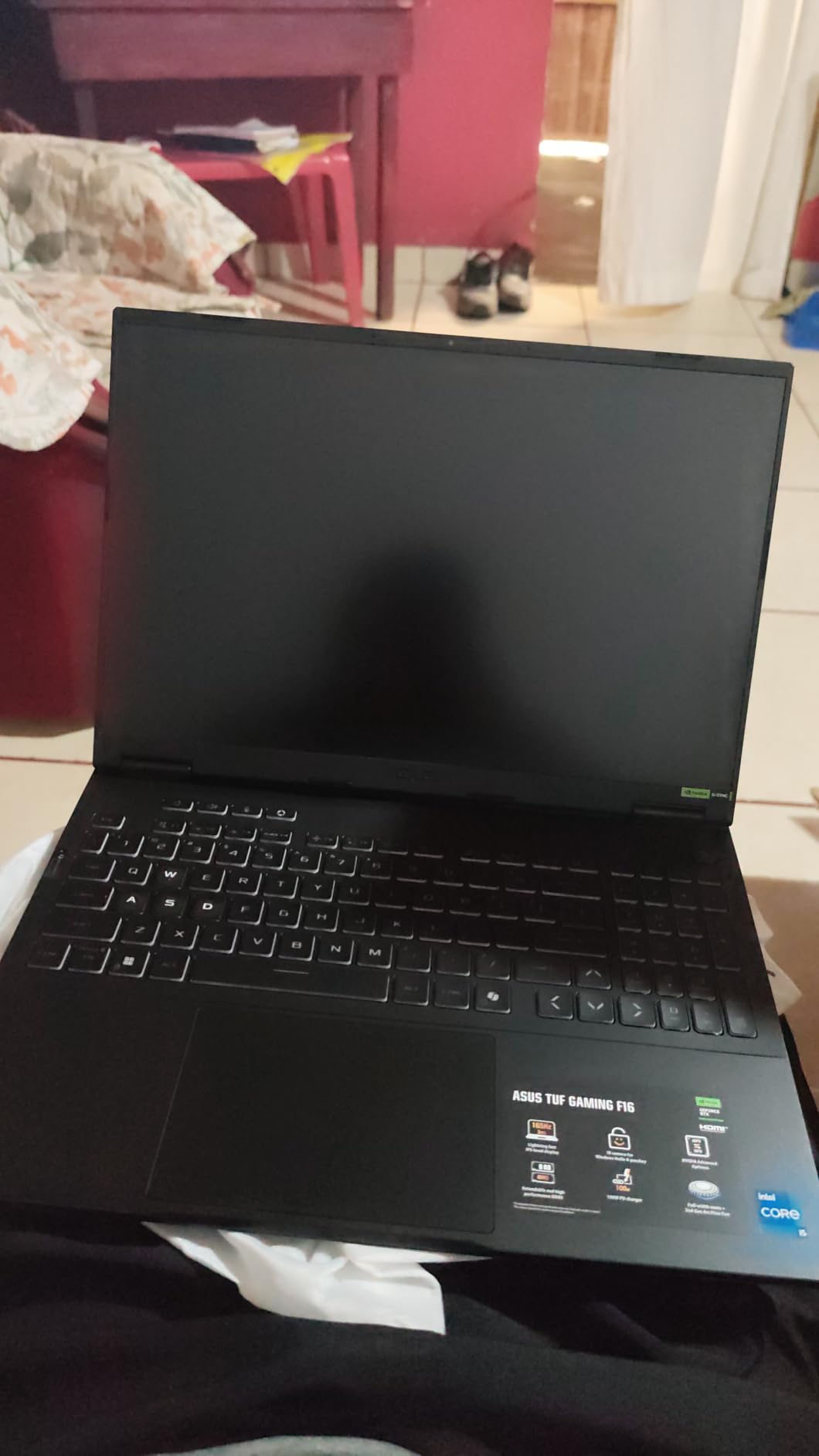 ASUS TUF Gaming F16 (2025) Gaming Laptop, 16” FHD+ 165Hz 16:10 Display, Intel® Core™ i5 Processor 13450HX, NVIDIA® GeForce RTX™ 5050, 16GB DDR5, 512GB PCIe Gen4 SSD, Wi-Fi 6E, Win 11 Home customer photo 1