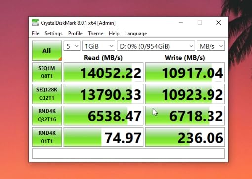 SIX NVME M.2 SSD 1TB - PCIe gen 5.0x4 X15000 M.2 2280, Seq. Speed Up to 14,300MB/s,AI Computering Gaming by Internal Solid State Hard Drive for Laptop/Desktop PC Nvme m2 PCIe 5 1TB with Heatsink customer photo 1