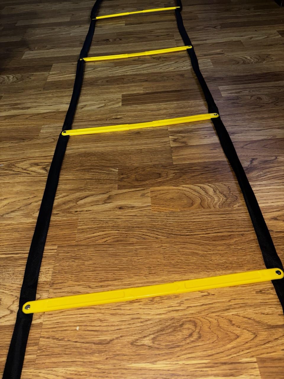 SOFTSOUL Tangle Free Agility Ladder, 12 Fixed Rungs, Heavy Duty Speed & Footwork Training Ladder for Football Soccer Basketball Drills, Portable Exercise Ladder for Kids, Youth & Adults customer photo 1