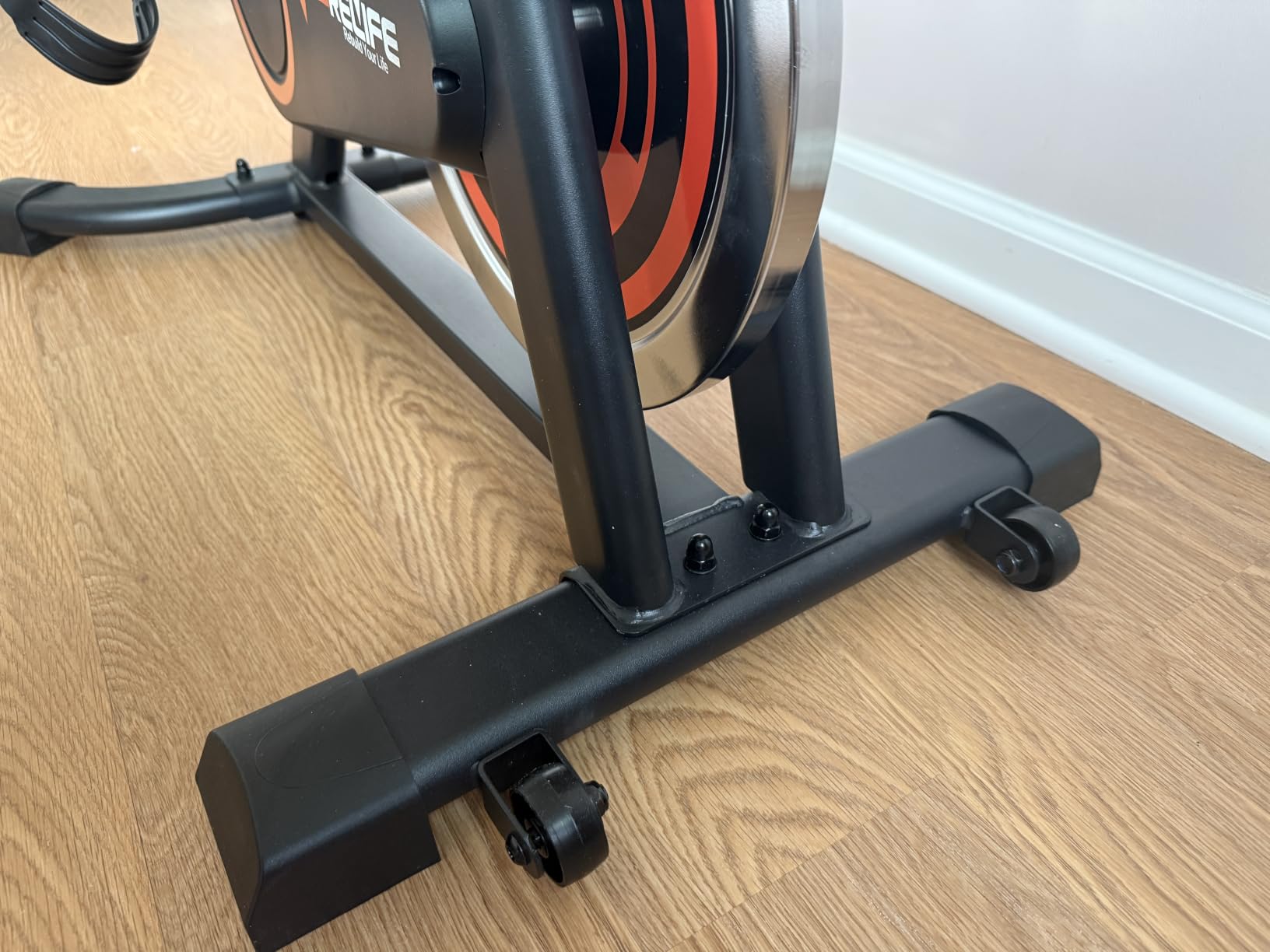 RELIFE REBUILD YOUR LIFE Exercise Bike, Friction Stationary Bike for Home | Low Noise Belt Drive Indoor Cycling, Adjustable Brake Pad Resistance, 300lbs Weight Capacity & Tablet Mount for Weight Loss customer photo 1