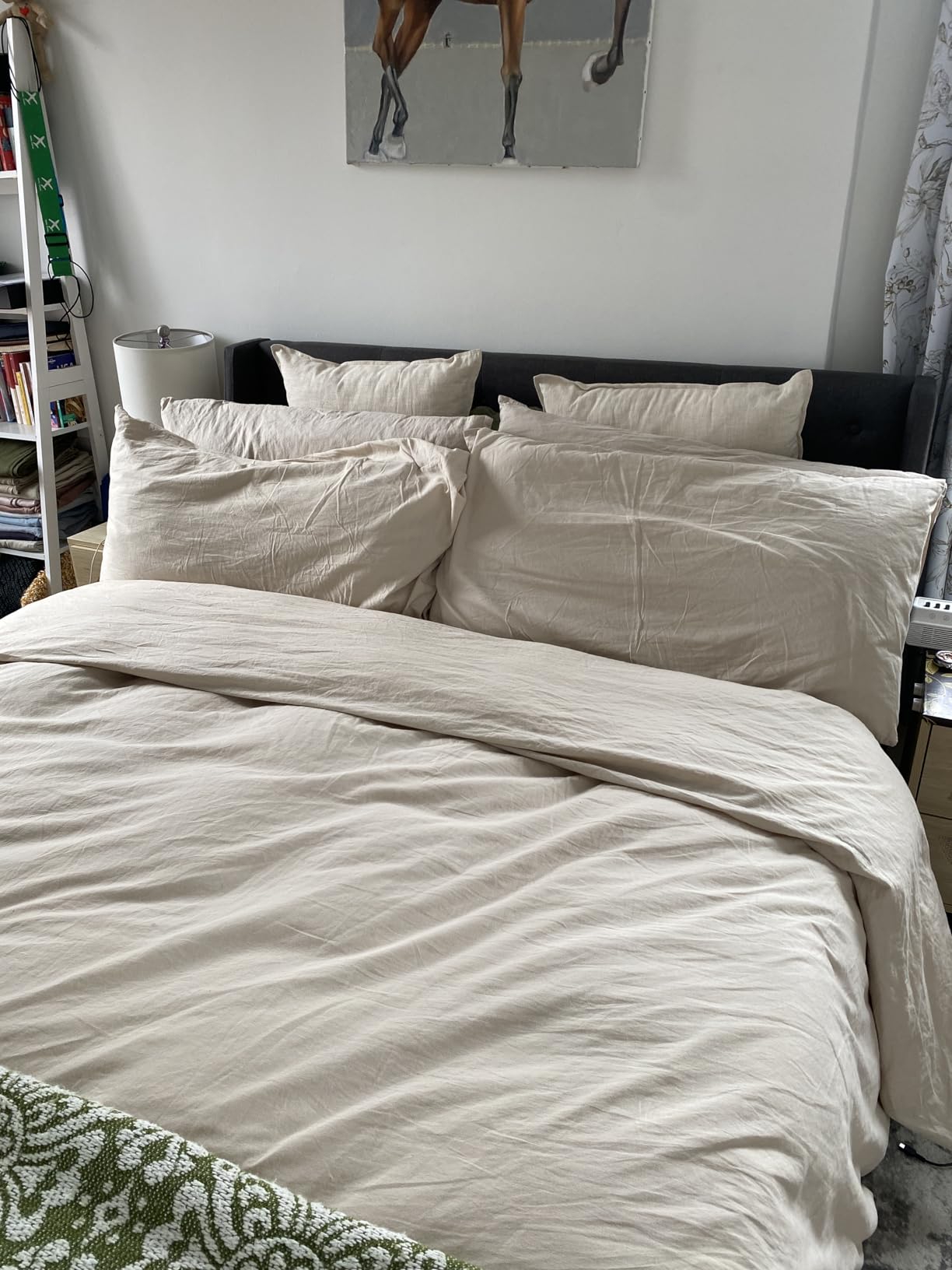 LBRO2M 100% French Linen Duvet Cover Set 3Pcs, Comforter Cover King Size customer photo 1