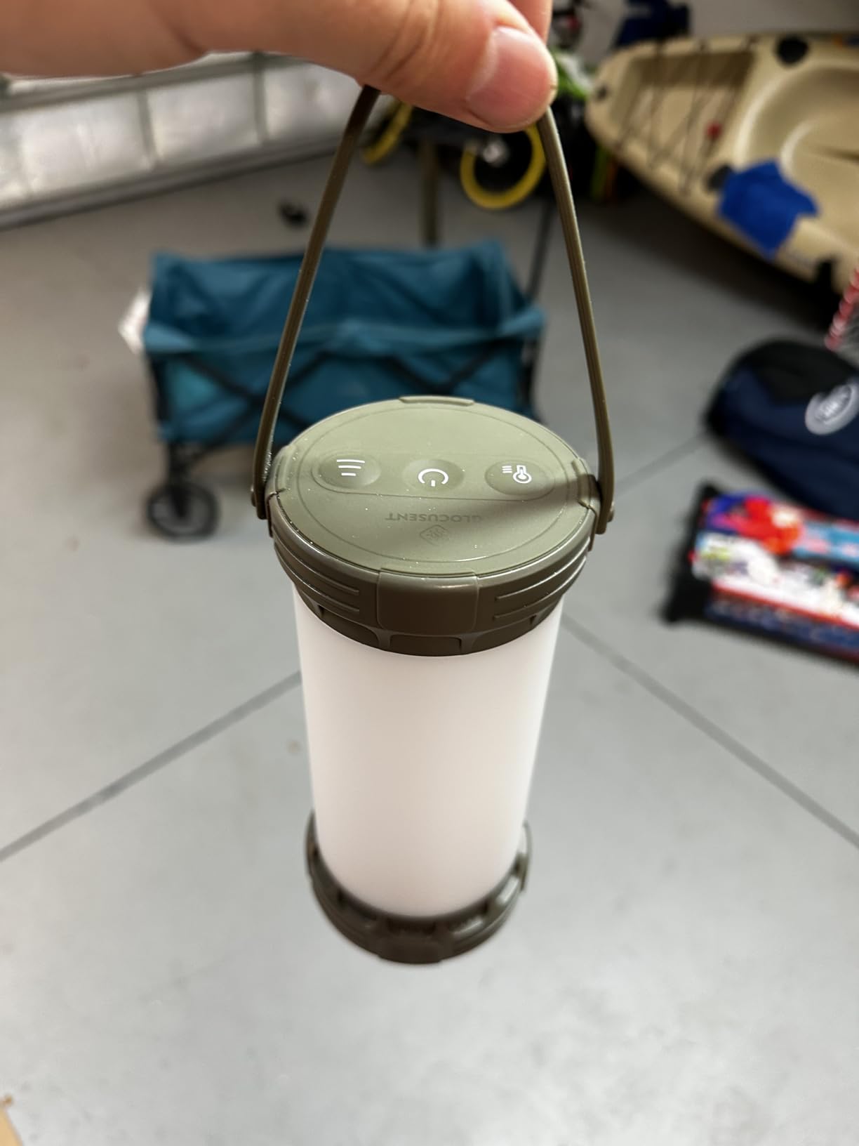 Glocusent LED Rechargeable Camping Lantern, Camping Light with 5000mAh | Camping Light with 3 Colors & 5 Brightness, SOS, Rechargeable Lantern for Power Outages Hiking Emergency Max 1500LM customer photo 2