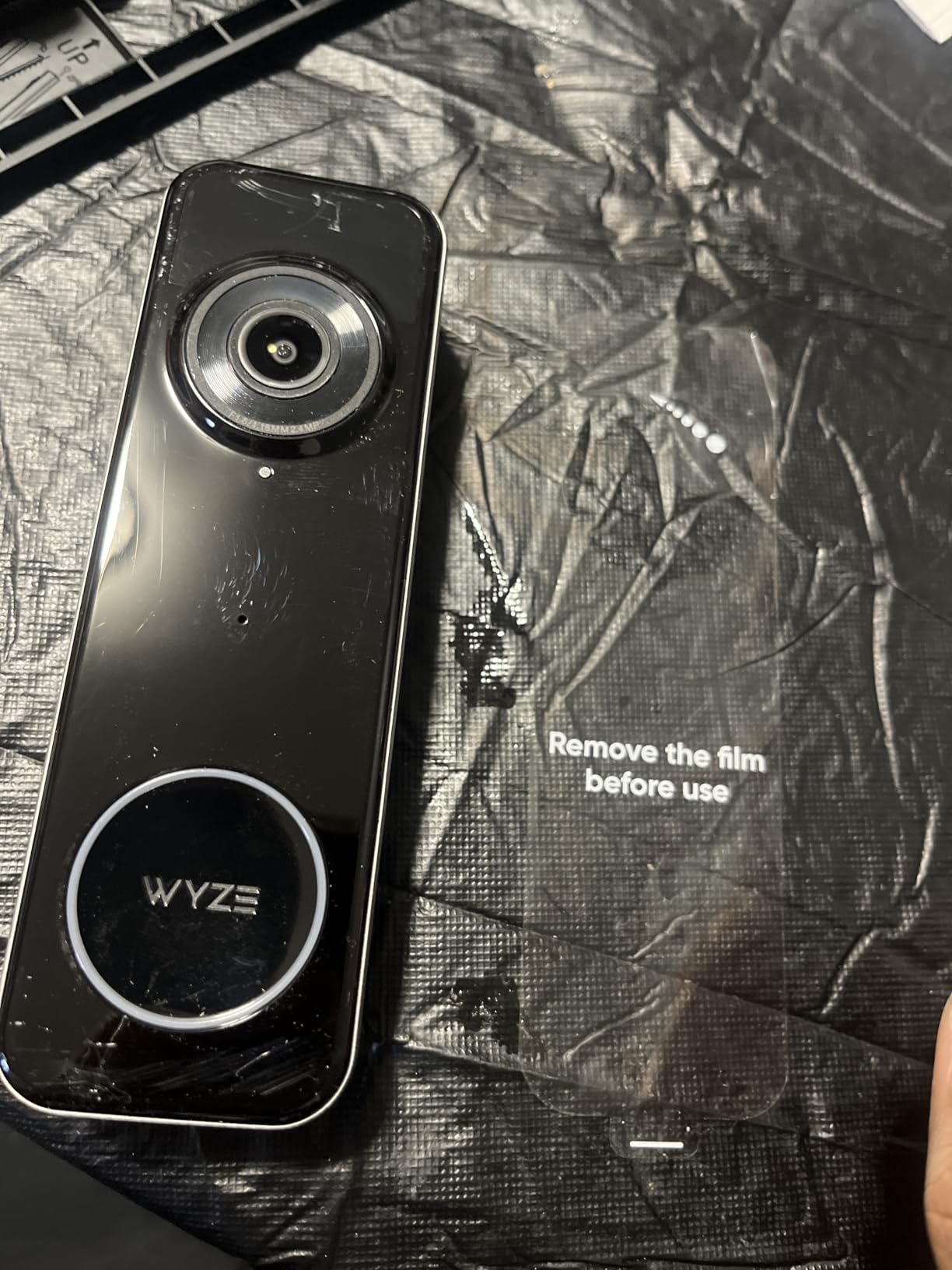 Wyze Battery Video Doorbell Wireless Camera, 1536x1536 HD+ with Color Night Vision, 2-Way Audio, 1:1 Head-to-Toe View, Person/Vehicle/Package Monitor, Wire-Free/Wired Option, 1 Minute Easy Setup customer photo 1