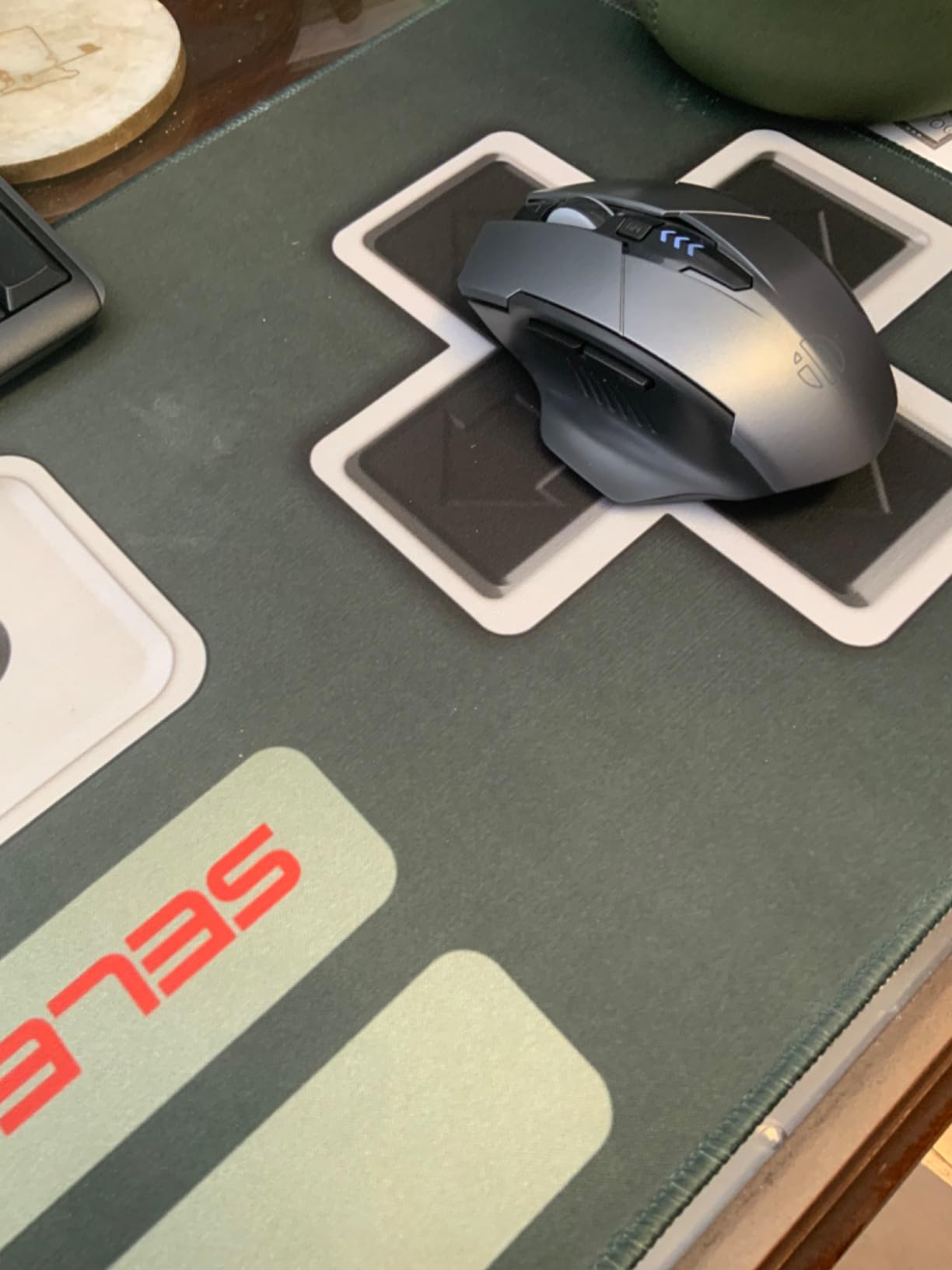 INPHIC Upgraded Silent Rechargeable Wireless Mouse, 12800 DPI Gaming Mouse | Tri-Mode 2.4G/Type-C Wired/Bluetooth Wireless Gaming Mouse, 1000Hz, RGB Light Ergonomic Right Hand Gaming Mice for PC customer photo 1