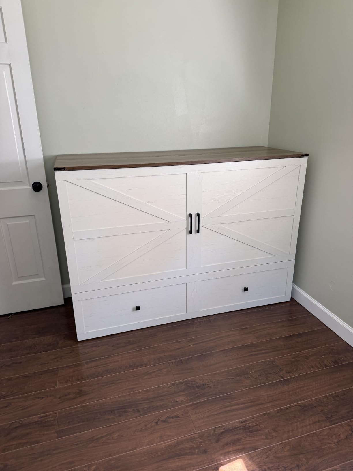AMERLIFE Full Murphy Bed with Storage & Charging Station customer photo 2