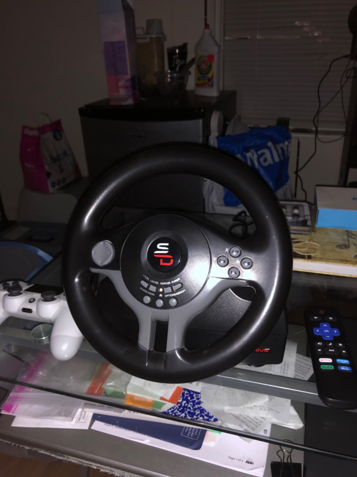 SUBSONIC Racing 220 RSX RGB Gaming Steering Wheel Switch 2 PS4 Xbox & PC customer photo 2