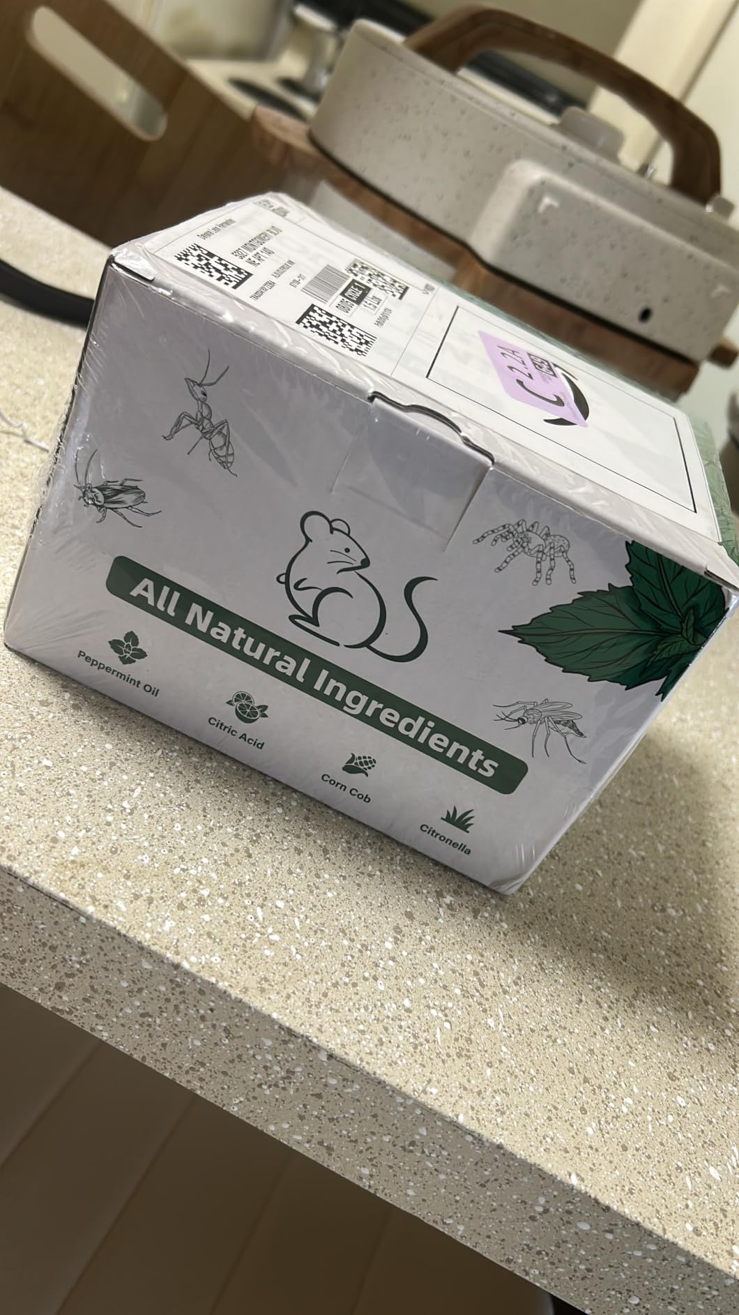 Pest Rodent Repellent, 24 Pack Peppermint Oil Repellent for Mouse Rats Spider Roach Ant Squirrel Pest Control Indoor & Outdoor, Natural Mice Deterrent Replace Trap Poisoning Family & Pet Safe Green customer photo 1