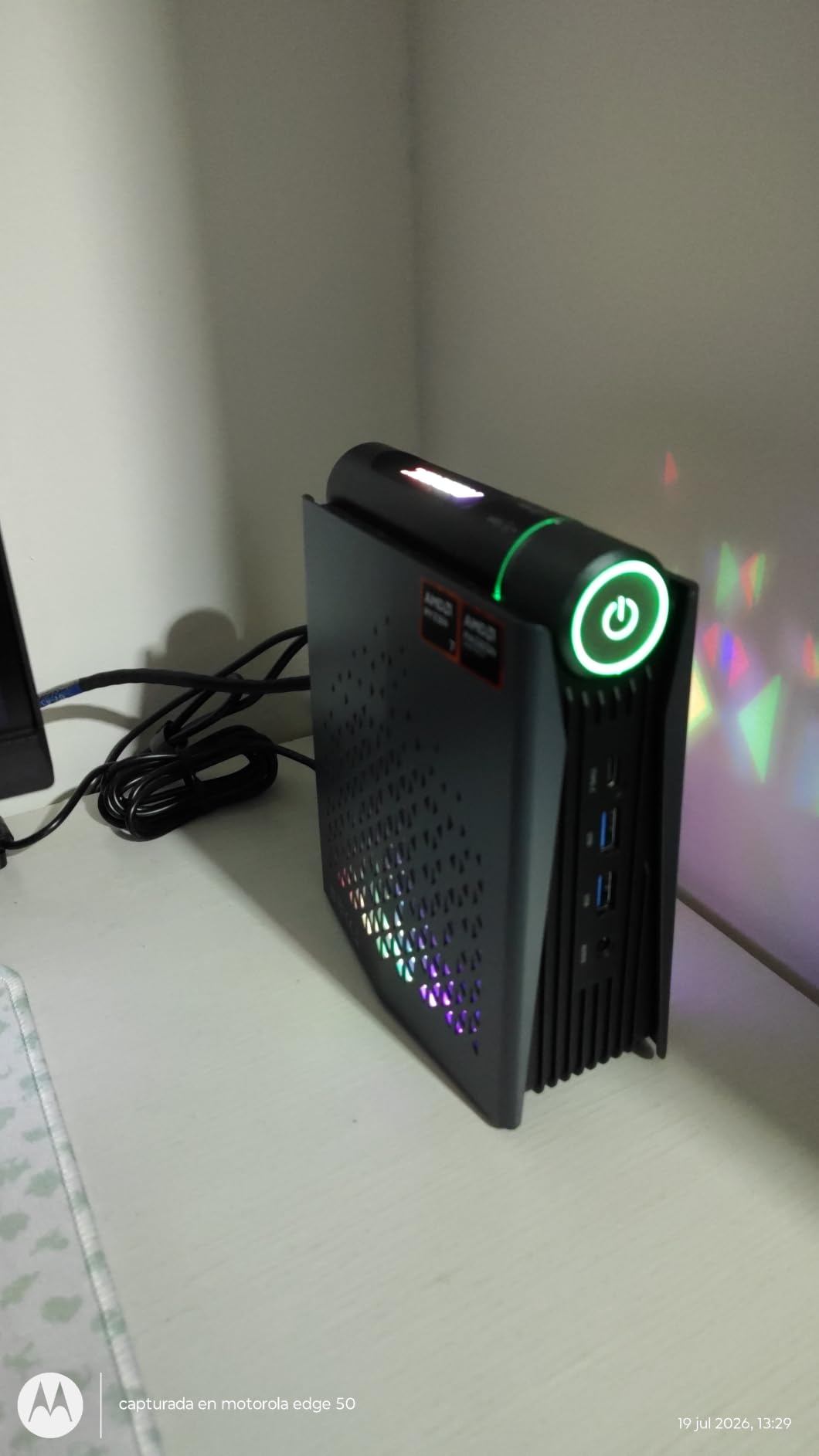 ACEMAGICIAN S3A Mini PC, Ryzen 7 H 255 (Up to 4.9GHz, 8C/16T), Radeon 780M Graphics, 16GB LPDDR5 RAM, 512GB PCIe4.0 SSD, Mini Desktop Computer for Content Creation, Programming, Gaming & Home Office customer photo 1