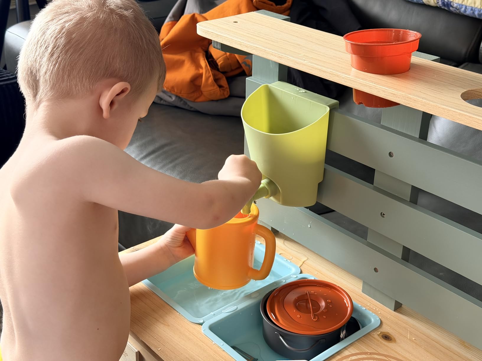 Lehoo Castle Mud Kitchen for Kids Outdoor, Wooden Play Kitchen Outdoor Fun customer photo 1