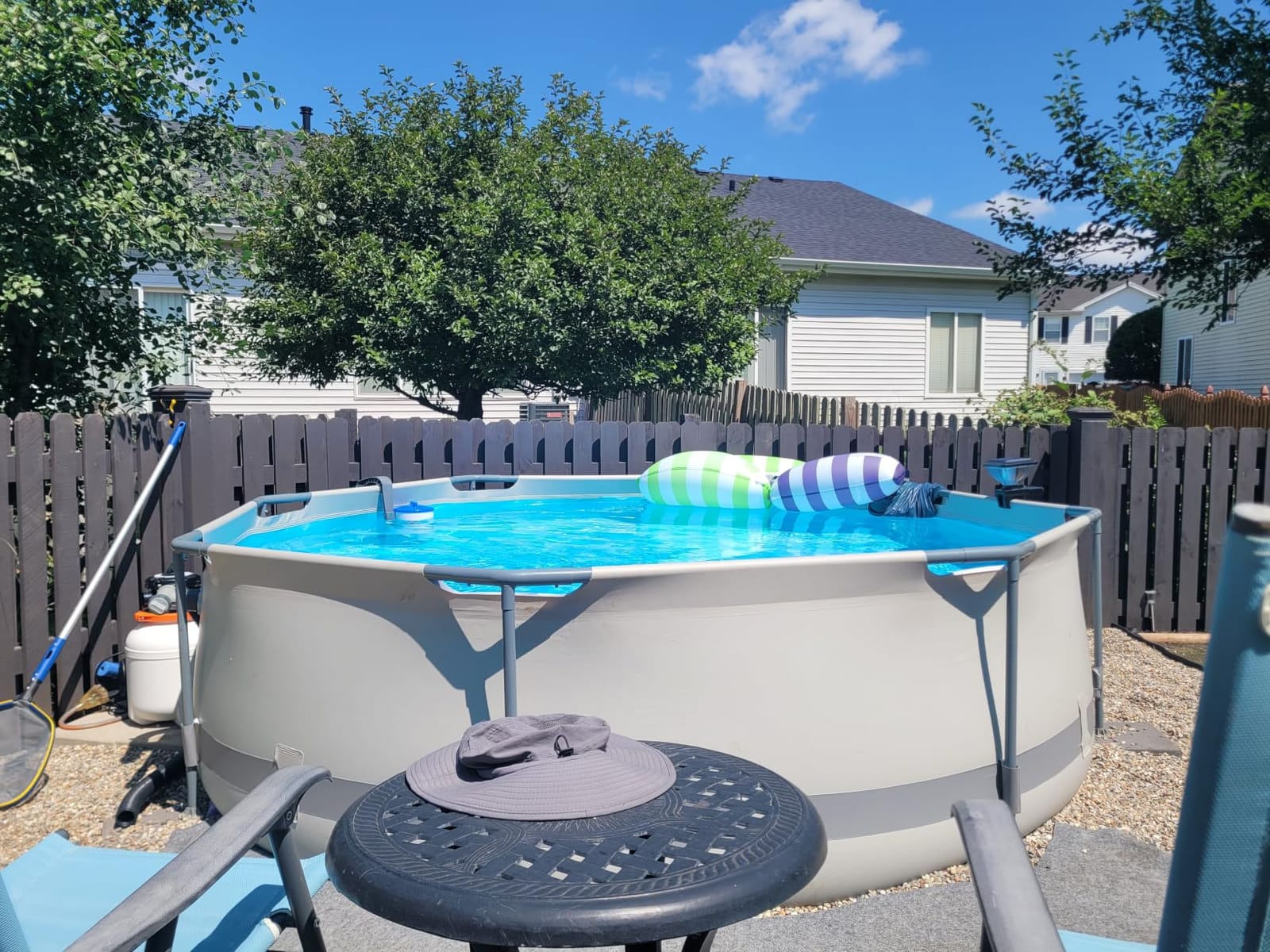 Above Ground Pool,10ft x 30in Frame Deep Swimming Pool-Deep Blue customer photo 1
