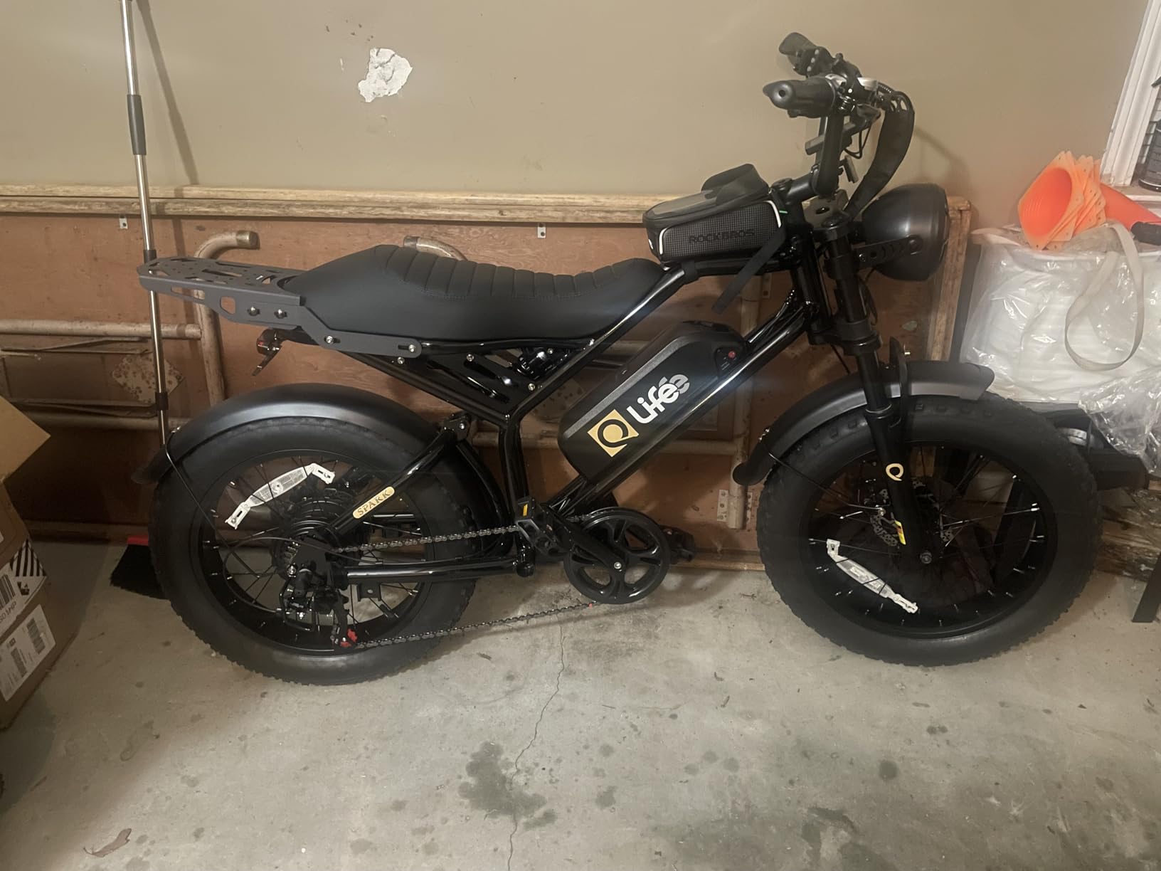 Qlife Racer Electric Bike for Adults - 21-Speed Mountain Lightweight Ebike with Peak 1000W Brushless Motor,48V 375Wh Removable Battery,26X2.1 Tire Step Over E-MTB,Up to 40 Miles Range customer photo 2