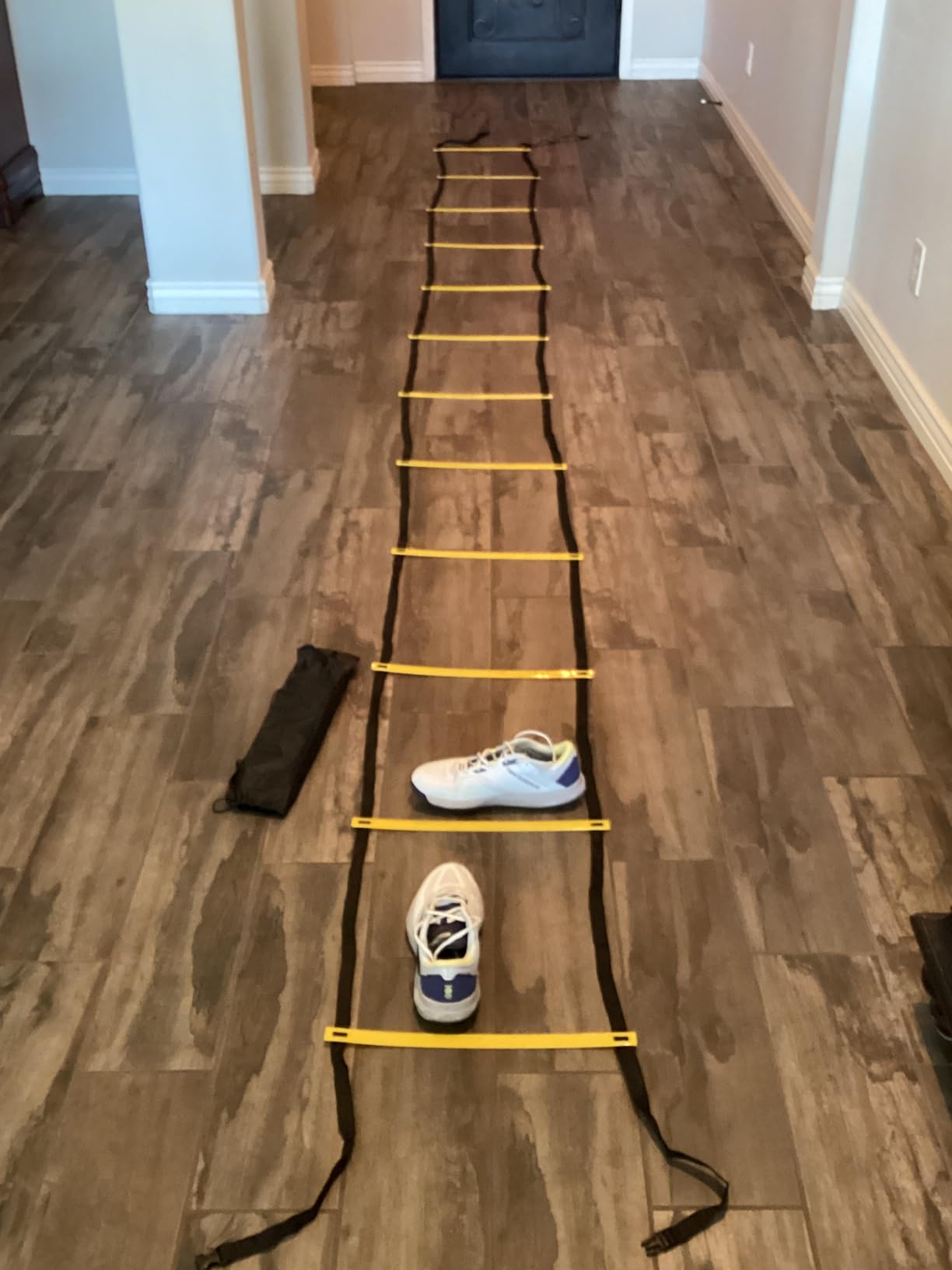 20ft Adjustable Agility Speed Ladder Training Ladder with Carry Bag - Soccer, Speed, Football Fitness Feet Training - Agility Training Equipment for Footwork Drills customer photo 1