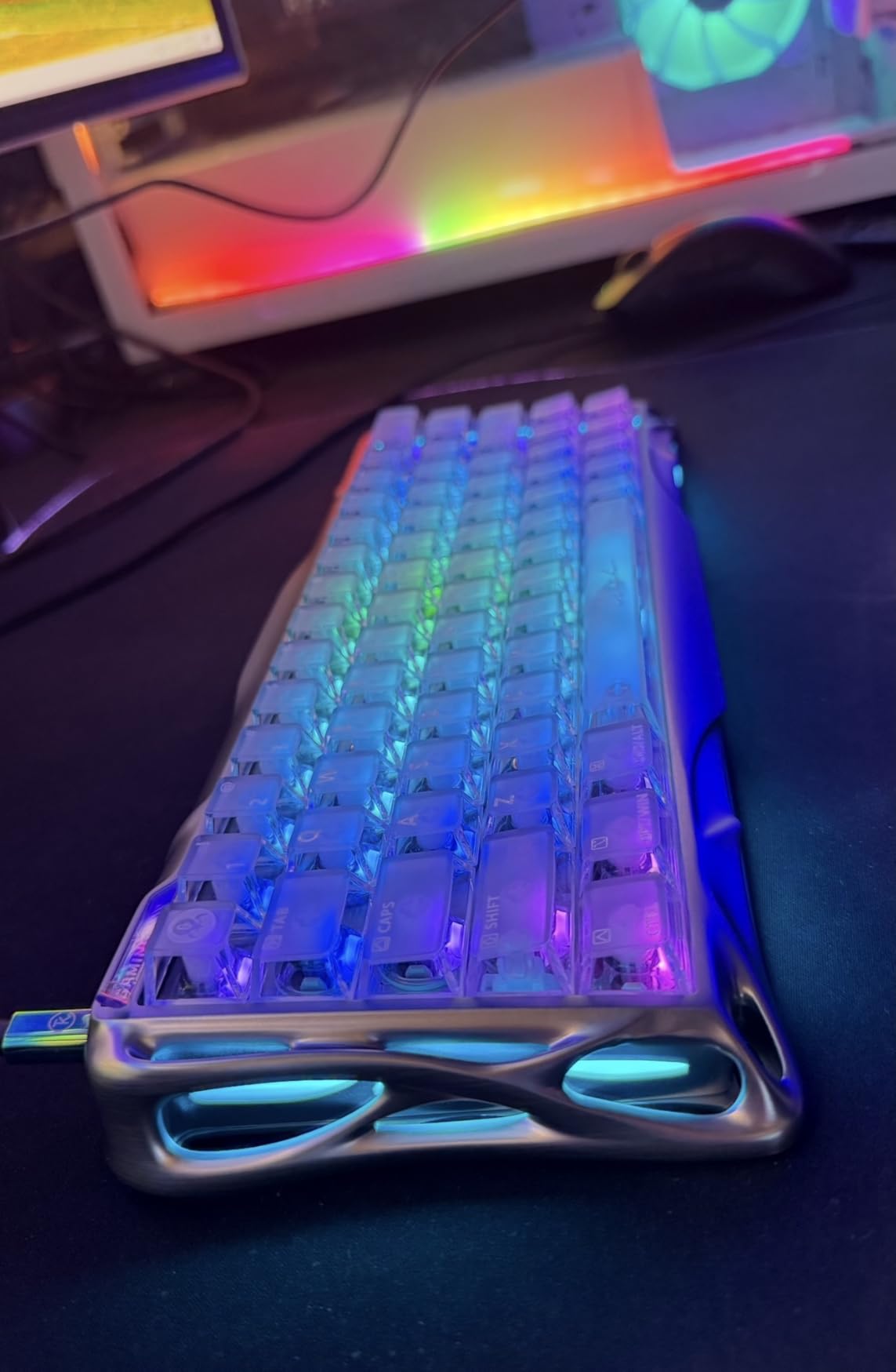 GravaStar Mercury V60 HE Gaming Keyboard, UFO Magnetic Switches | 8000Hz Polling Rate, Rapid Trigger with Hall Effect Switches, 0.005mm Precision, Hot-Swappable, RGB, Wired for Windows/Mac customer photo 2